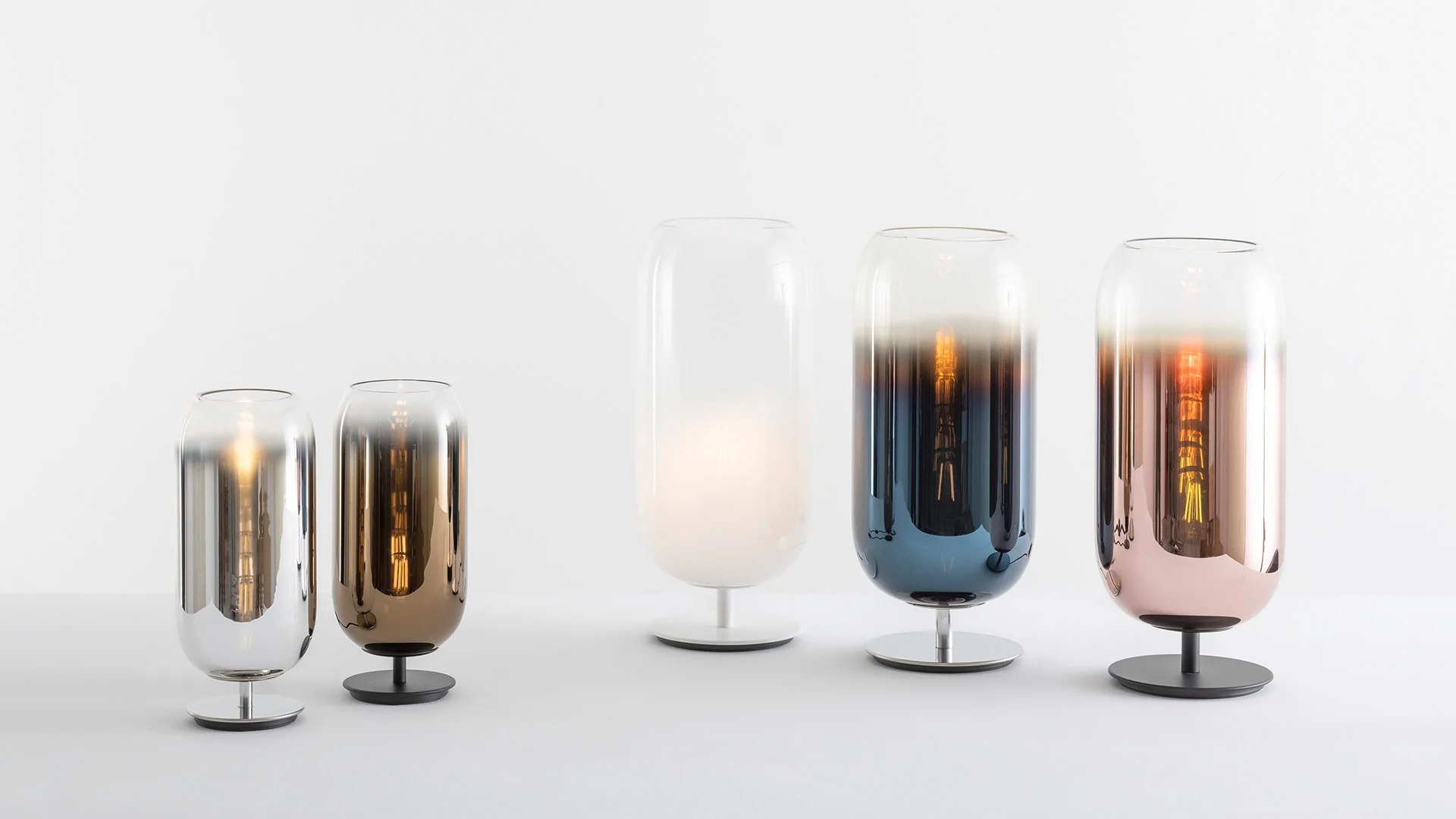 Lampa stołowa GOPLE brązowy z czarną podstawą - Image 2