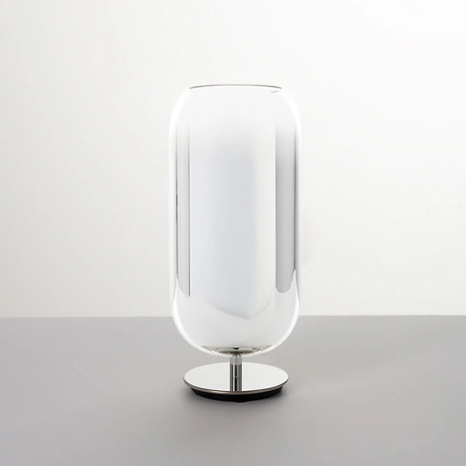 Lampa stołowa GOPLE srebrny ze srebrną podstawą - Image 4