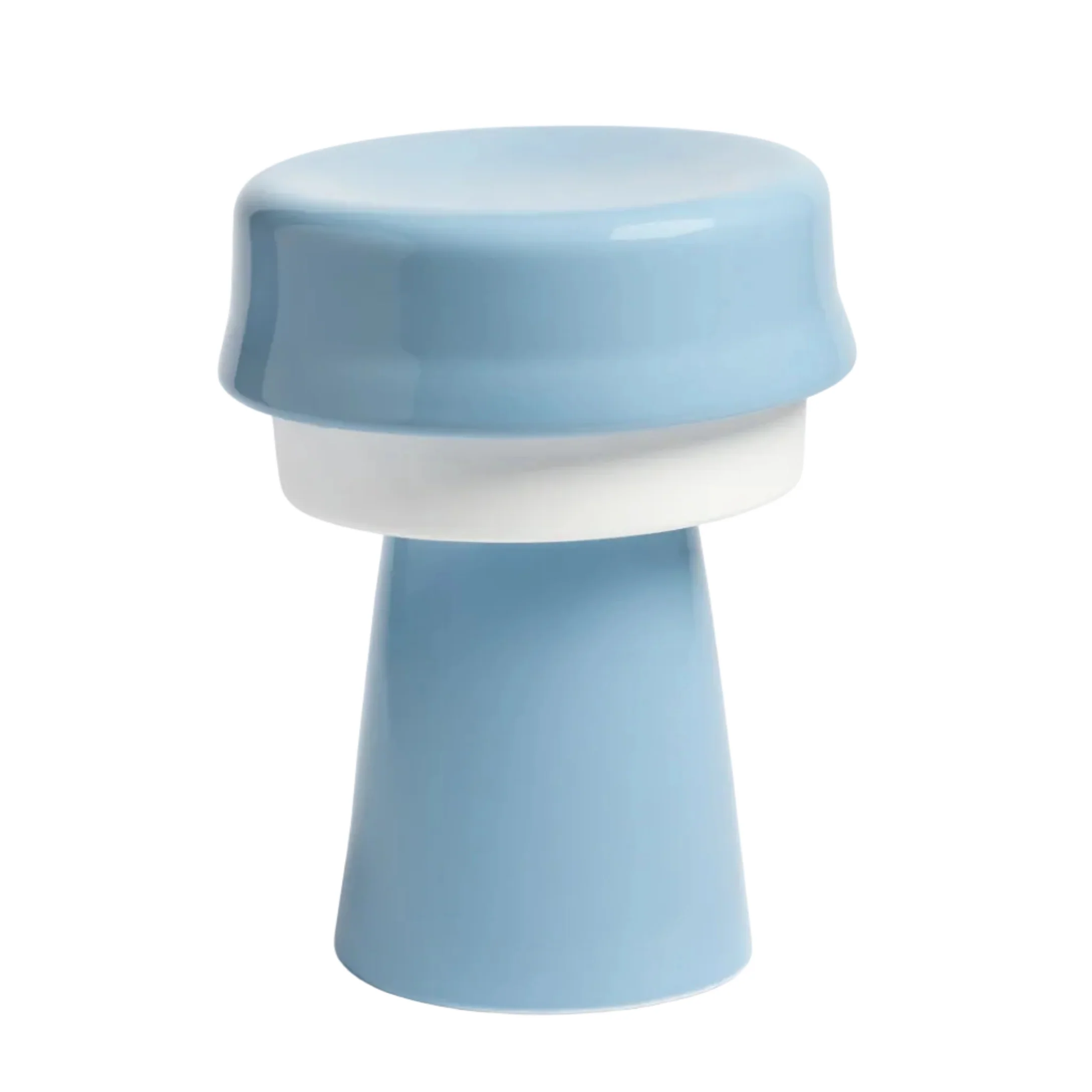 Lampa stołowa HAT niebieski z białym
