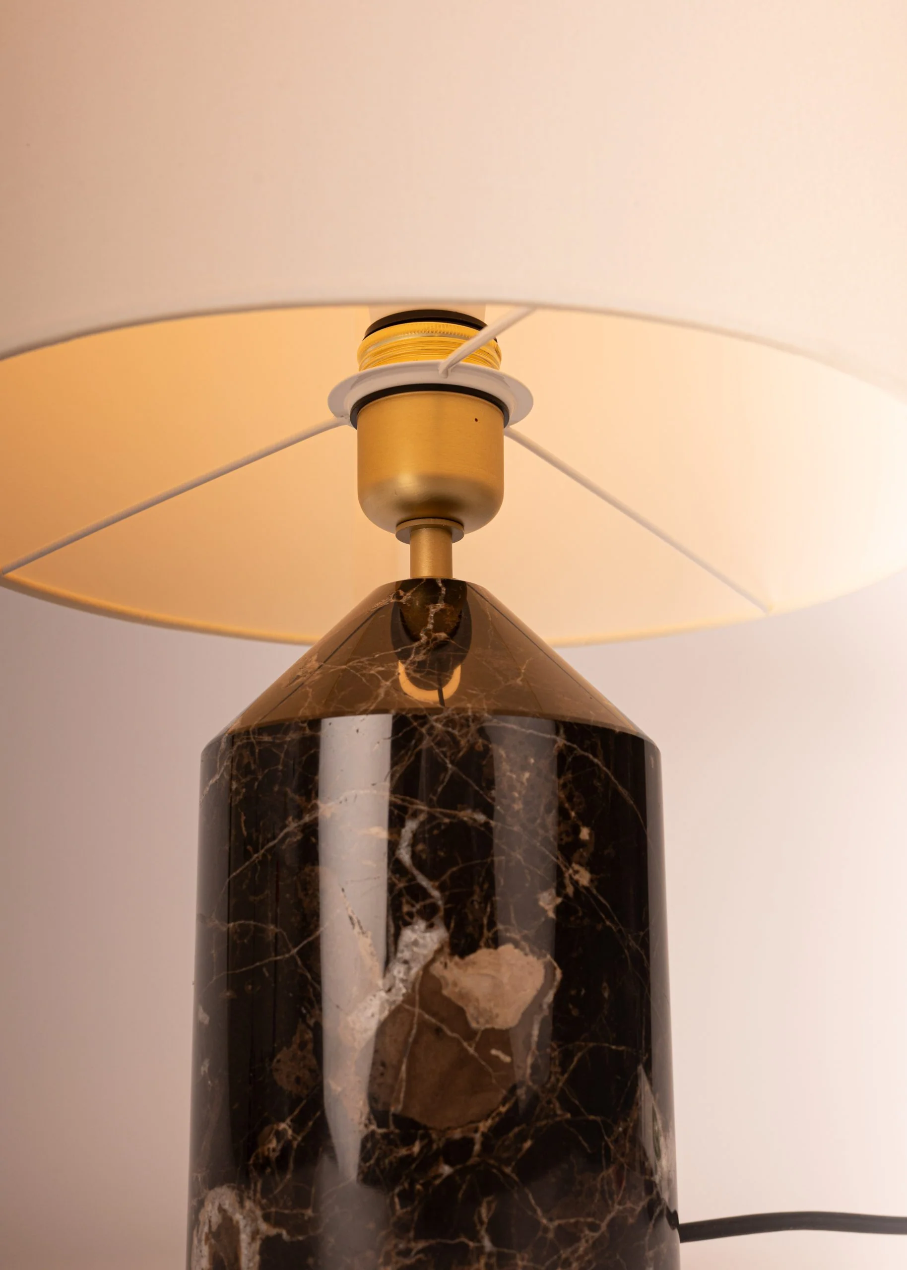 Lampa stołowa JOSEF brązowy marmur - Image 3