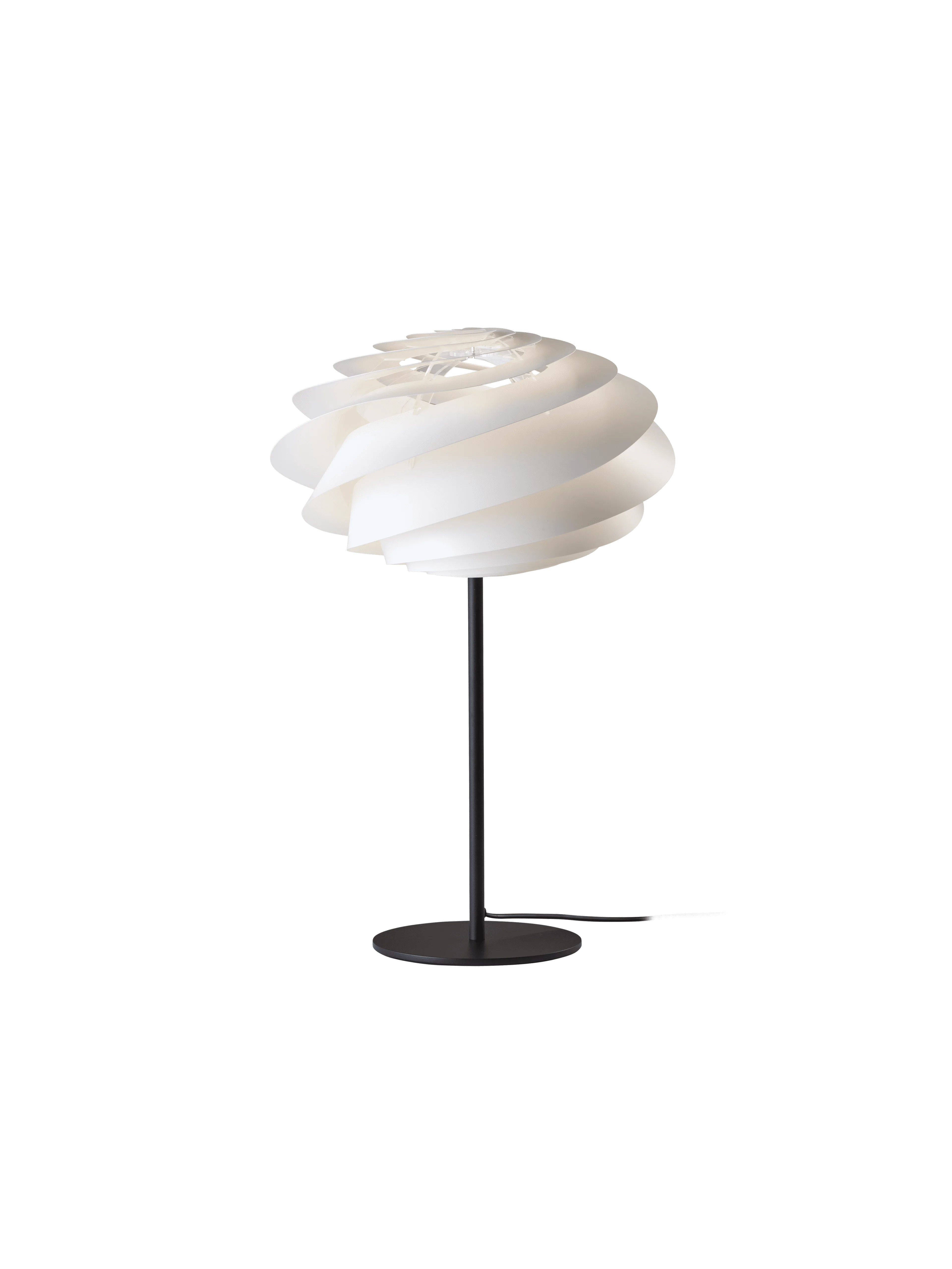 Lampa stołowa MODEL 331 SWIRL biały z czarną podstawą - Image 3