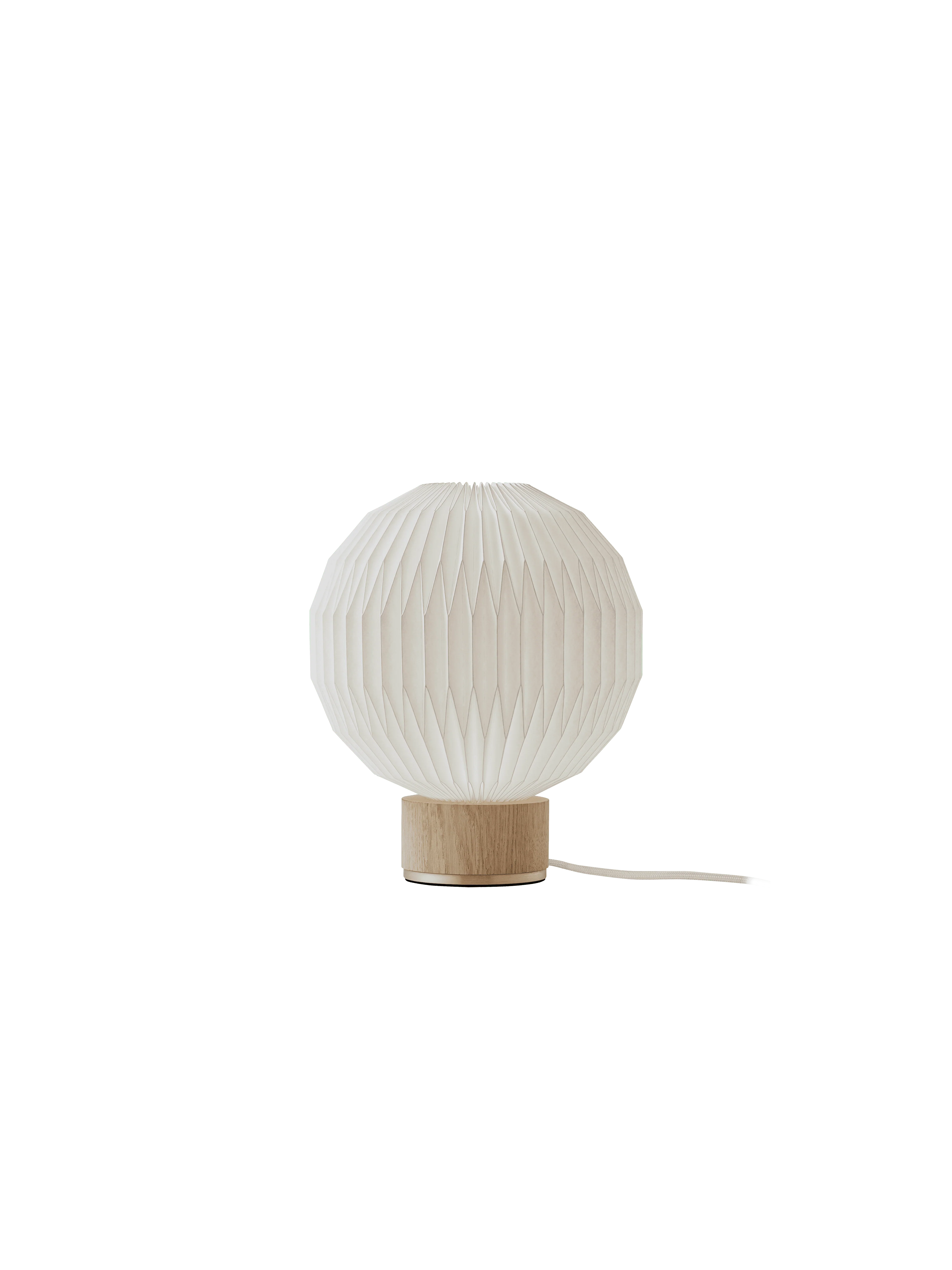 Lampa stołowa MODEL 375 biały z jasną dębową podstawą - Image 12
