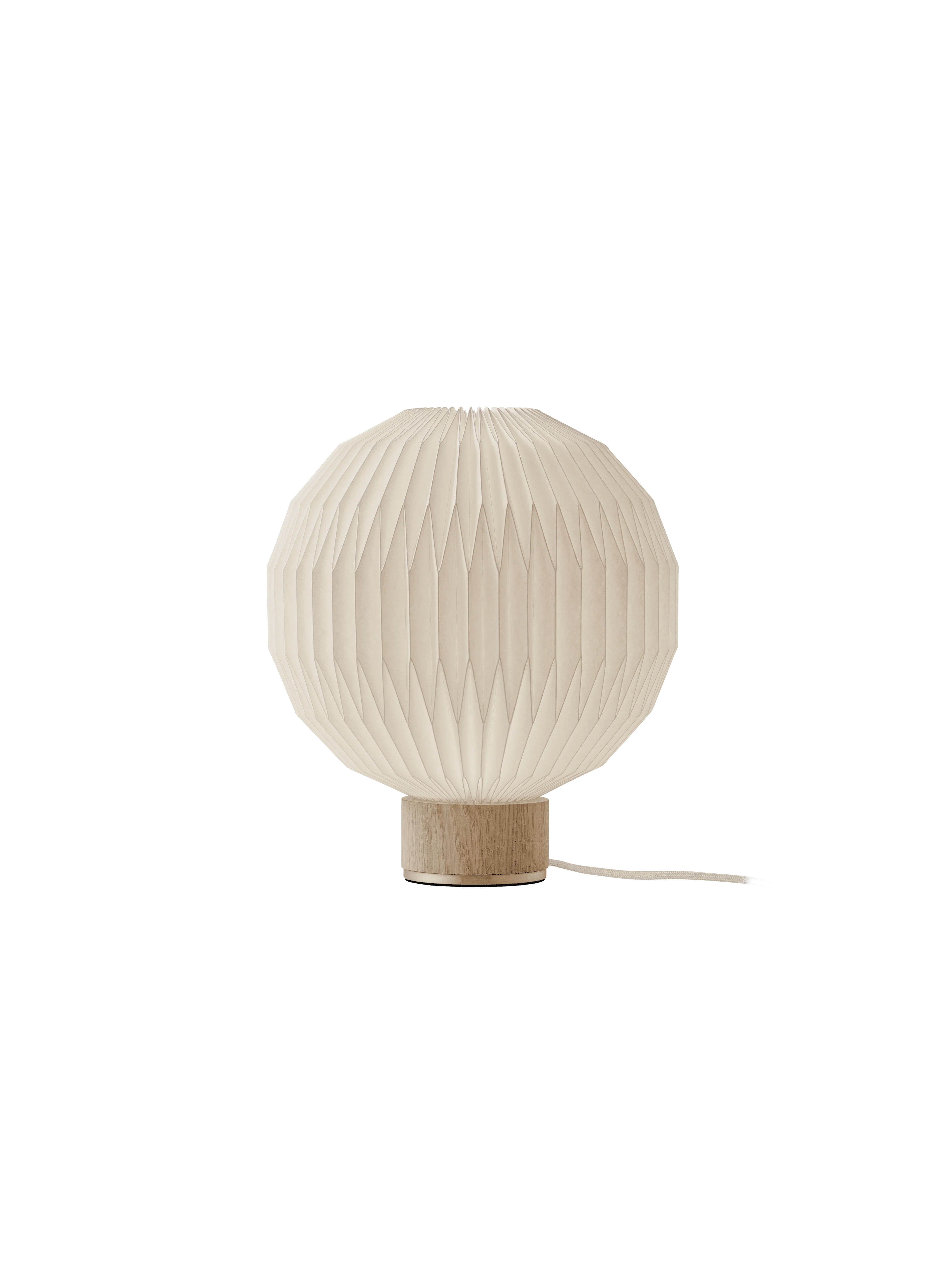 Lampa stołowa MODEL 375 biały z jasną dębową podstawą - Image 7