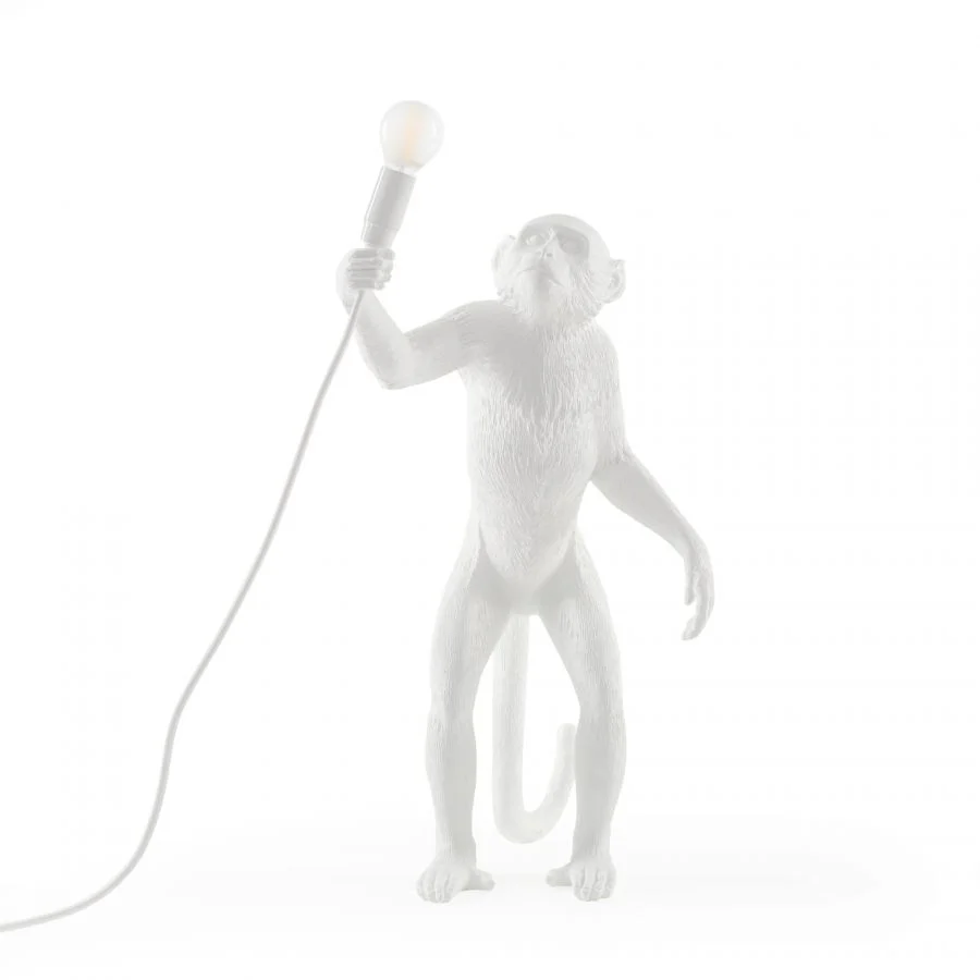 Lampa stołowa MONKEY STANDING biały