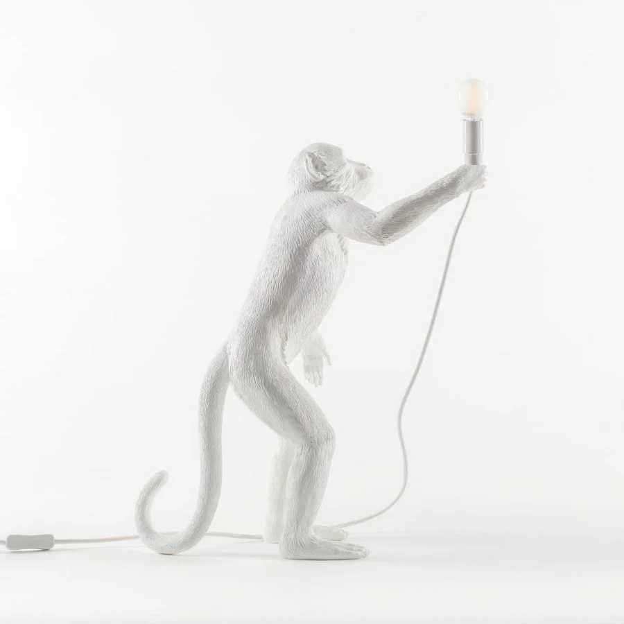 Lampa stołowa MONKEY STANDING biały - Image 3