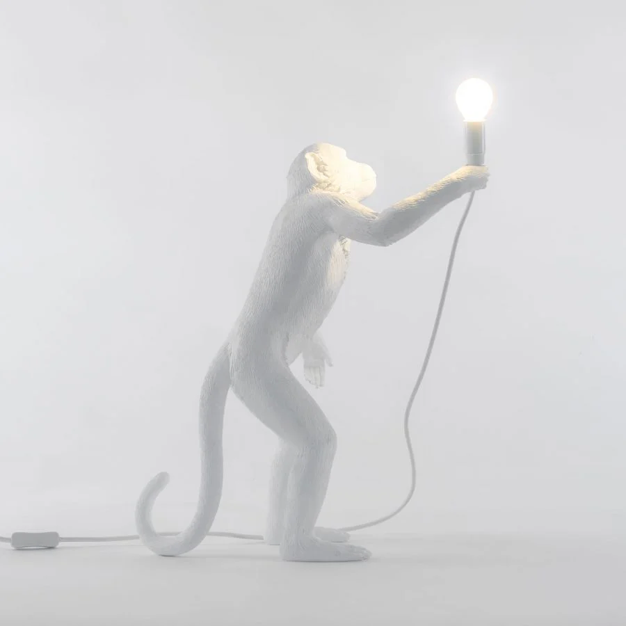 Lampa stołowa MONKEY STANDING biały - Image 4