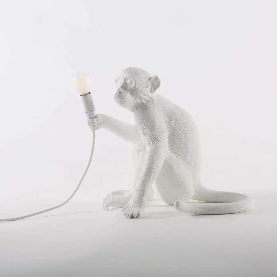 Lampa stołowa MONKEY SITTING biały - Image 6