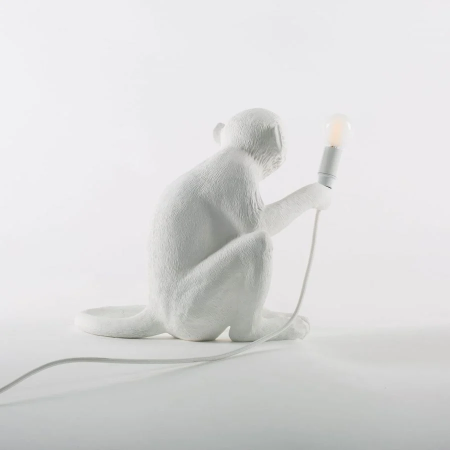 Lampa stołowa MONKEY SITTING biały - Image 7