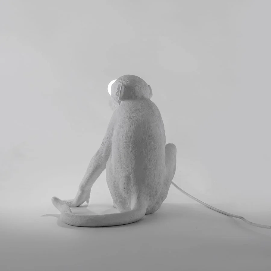 Lampa stołowa MONKEY SITTING biały - Image 9