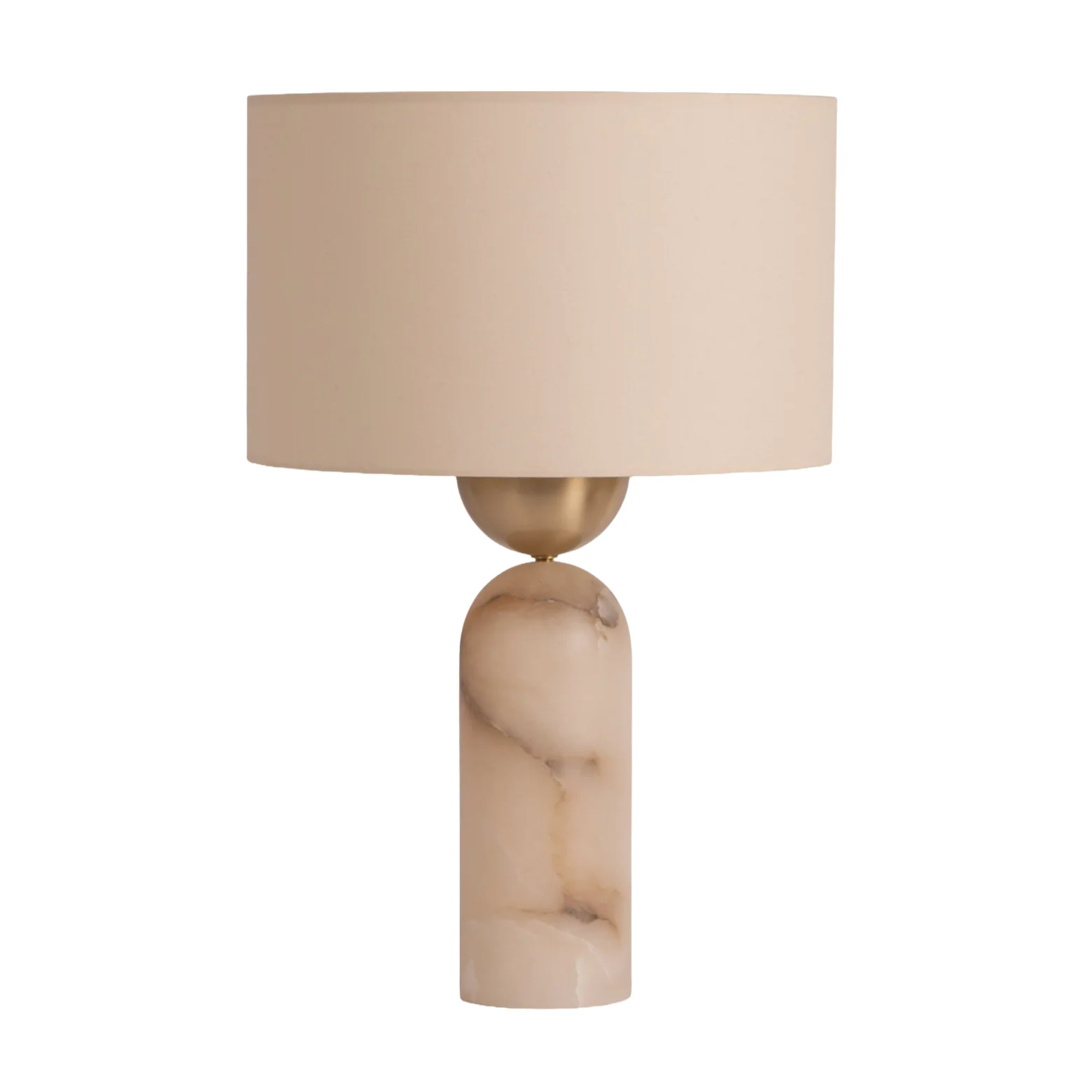 Lampa stołowa PEONA biały alabaster