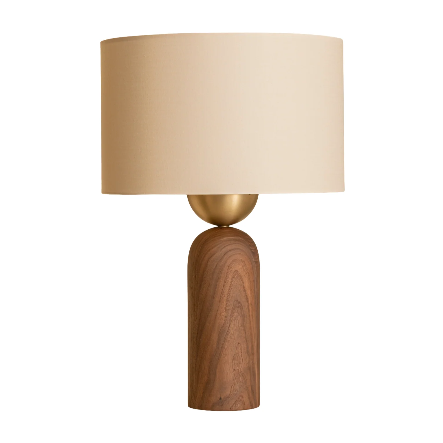 Lampa stołowa PEONA drewno orzechowe
