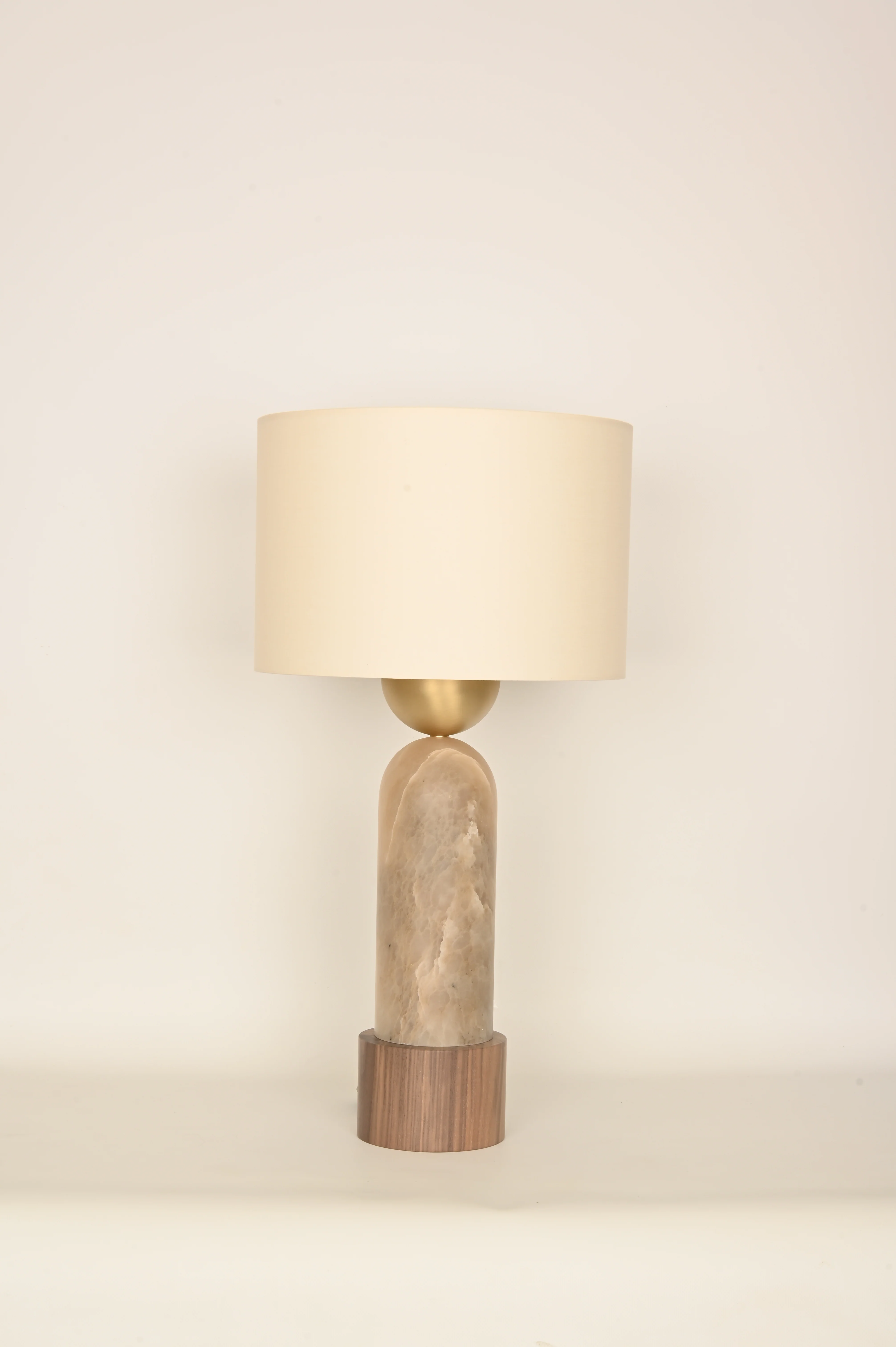 Lampa stołowa PEONA KELO ciemny beżowy alabaster - Image 6