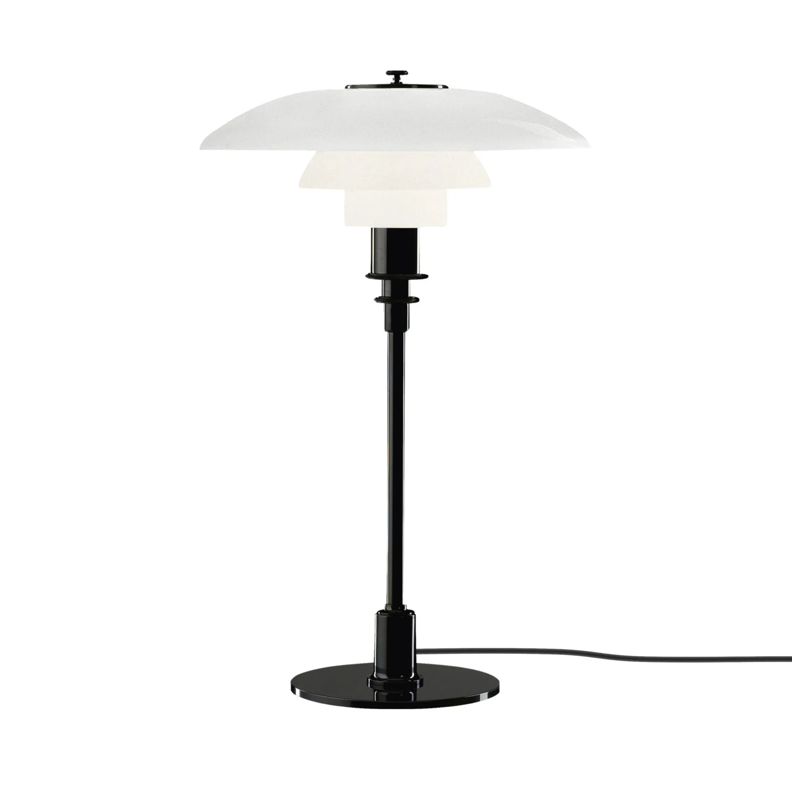 Lampa stołowa PH 3/2 biały z czarną podstawą