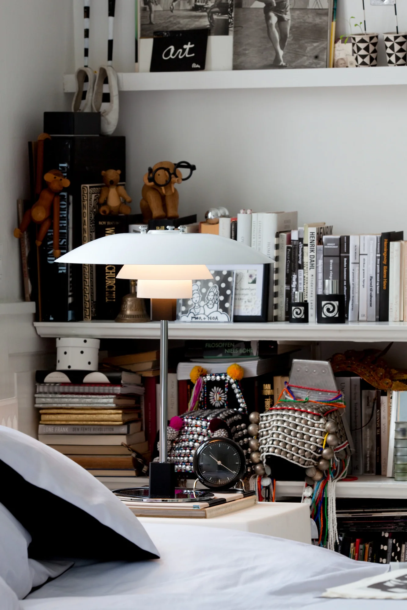 Lampa stołowa PH 4/3 biały z chromowaną podstawą - Image 7