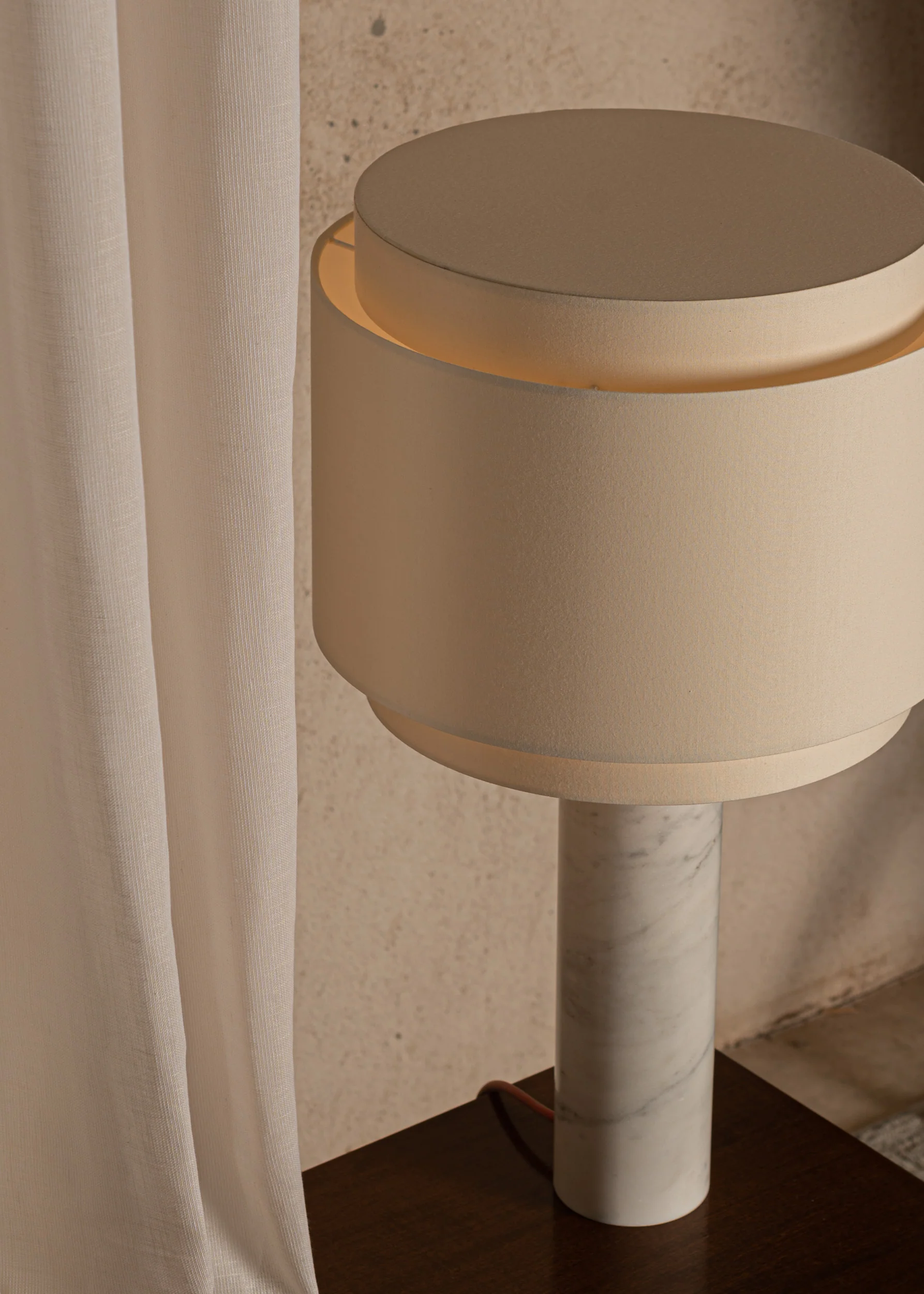 Lampa stołowa PIPO DUOBLE biały marmur - Image 4
