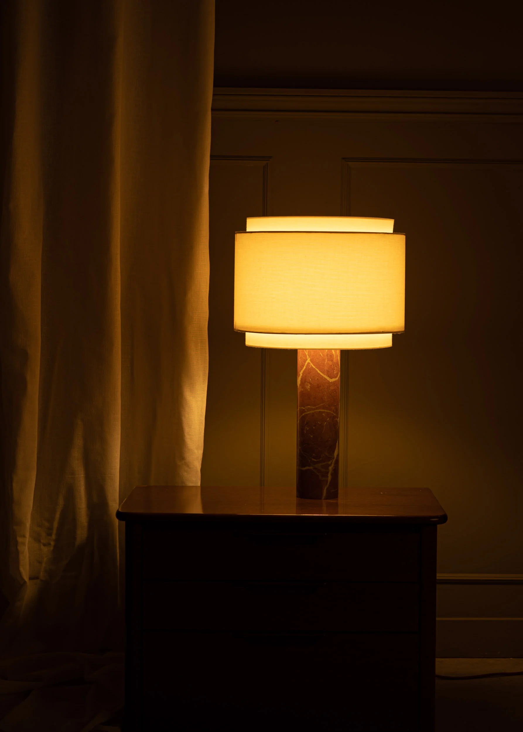 Lampa stołowa PIPO DUOBLE czerwony marmur - Image 4