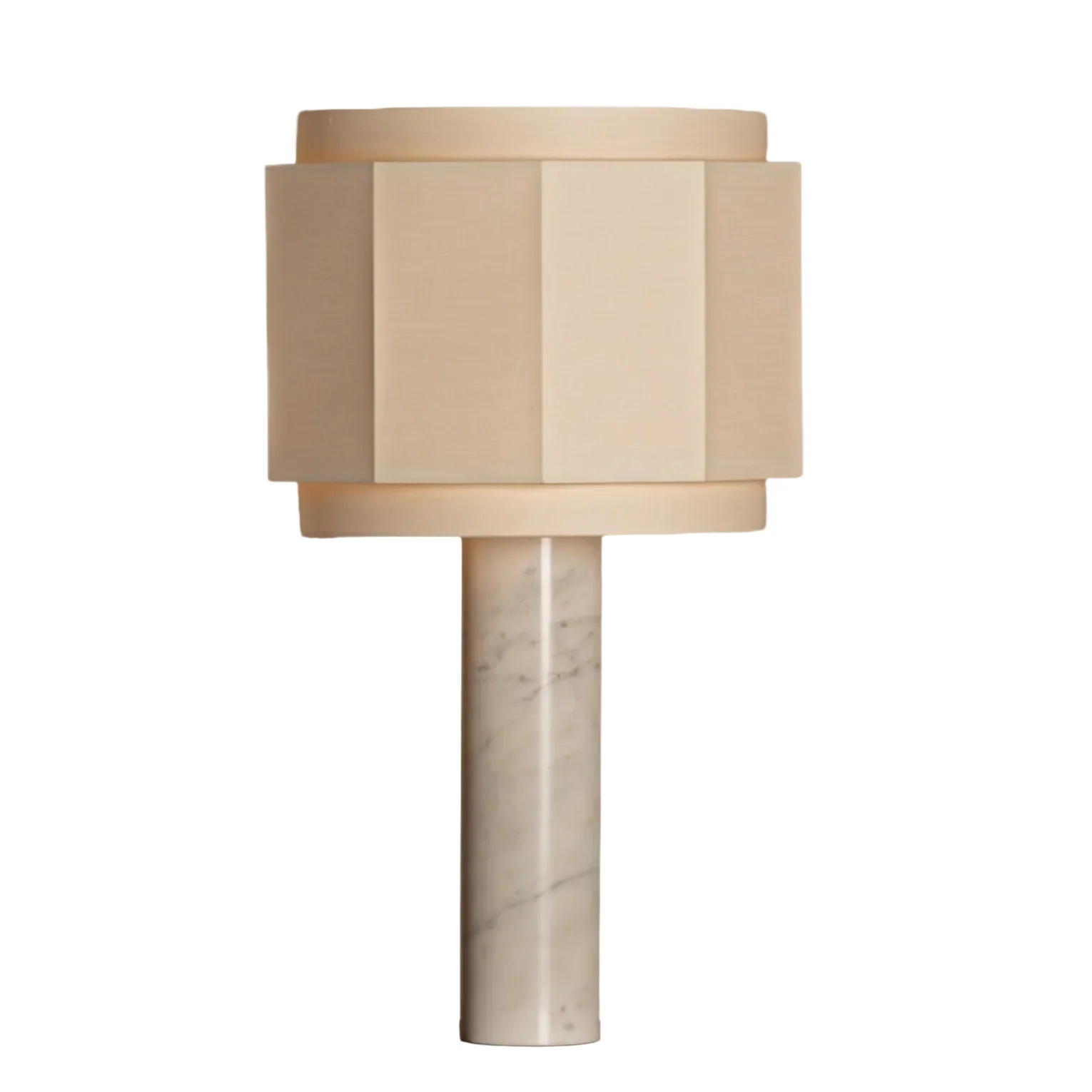 Lampa stołowa PIPO OKLA biały marmur