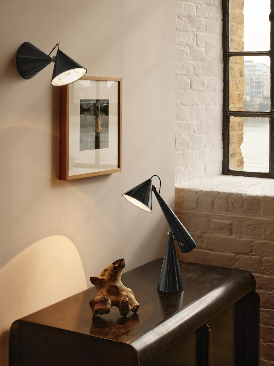 Lampa stołowa POSE szary - Image 6