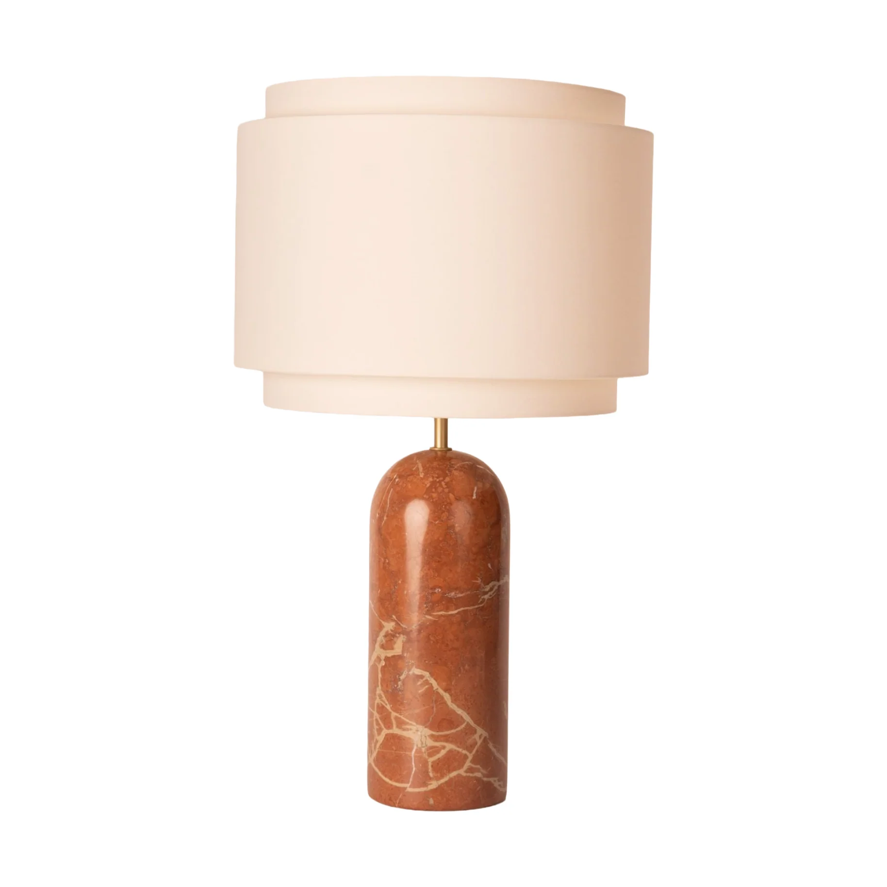 Lampa stołowa PURA DOUBLE czerwony marmur