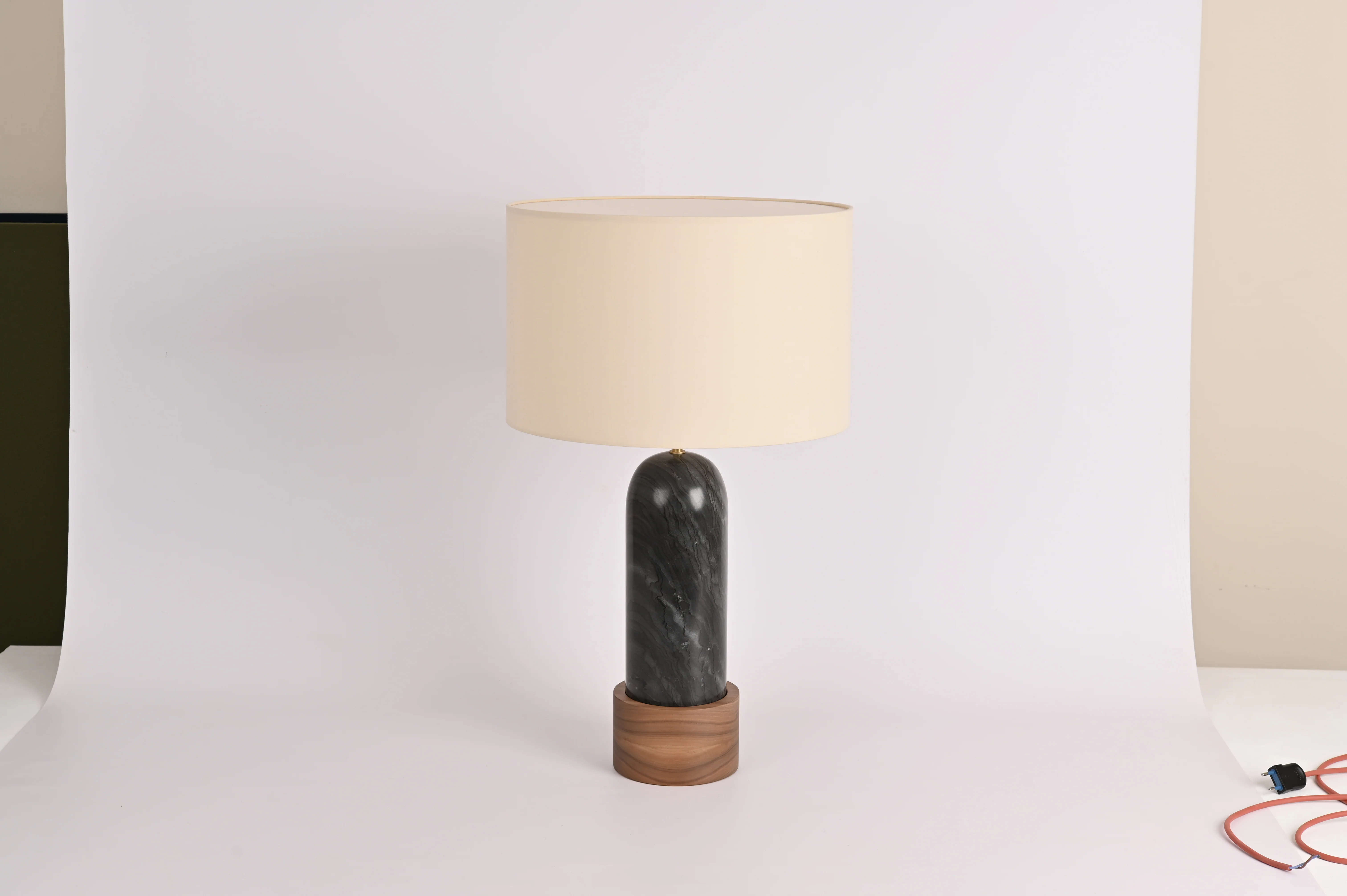 Lampa stołowa PURA KELO czarny marmur - Image 3