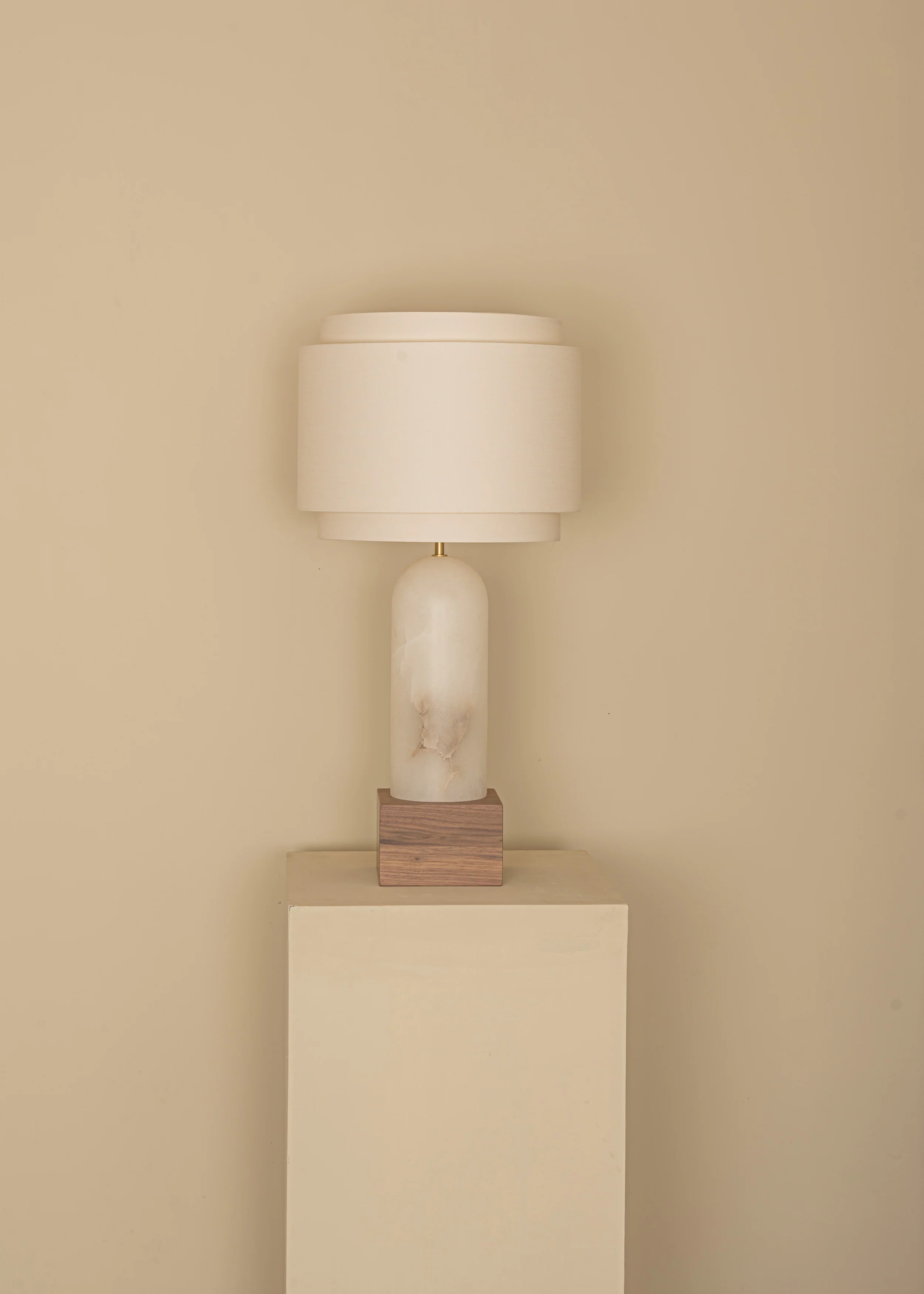 Lampa stołowa PURA KELO DOUBLE biały alabaster - Image 5