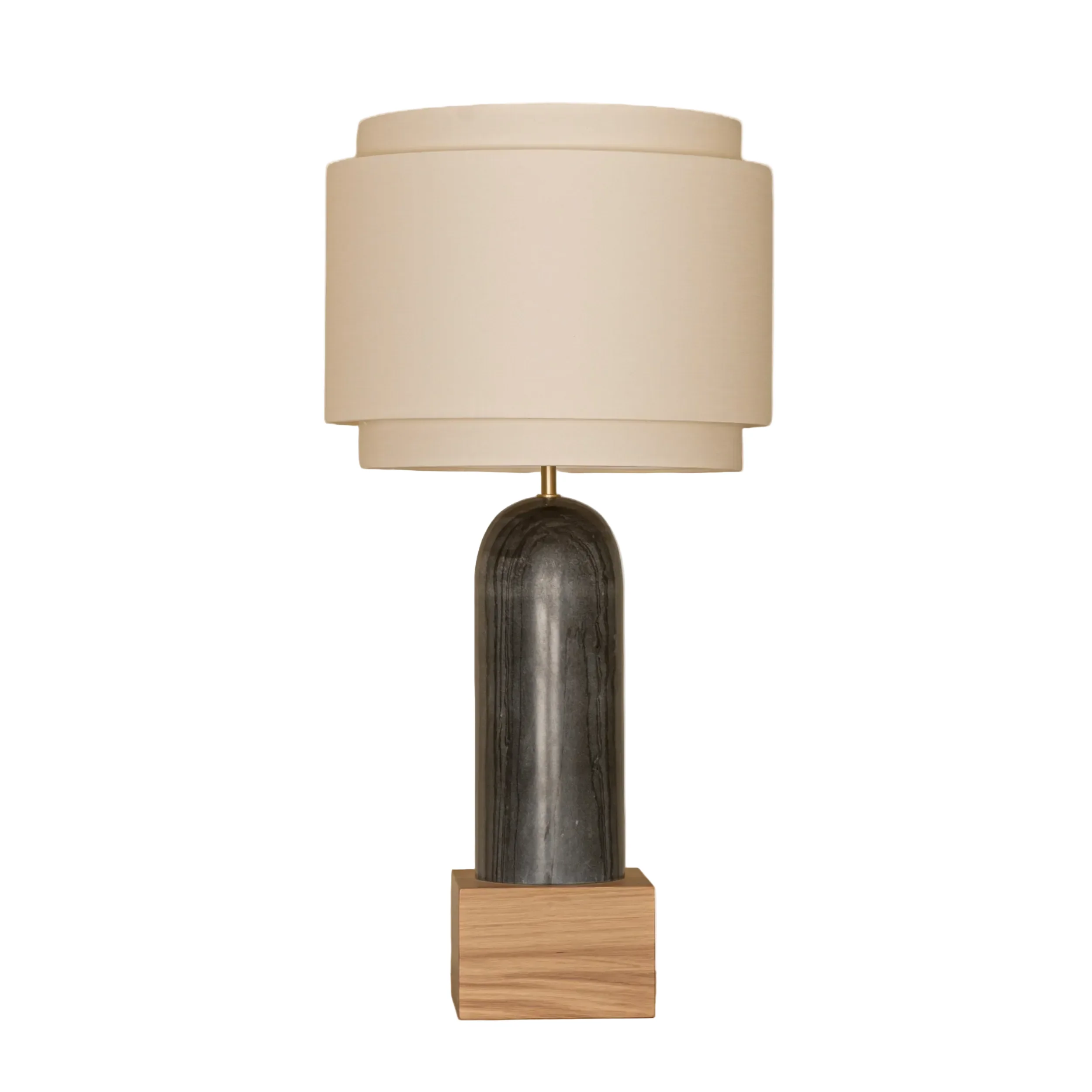 Lampa stołowa PURA KELO DOUBLE czarny marmur