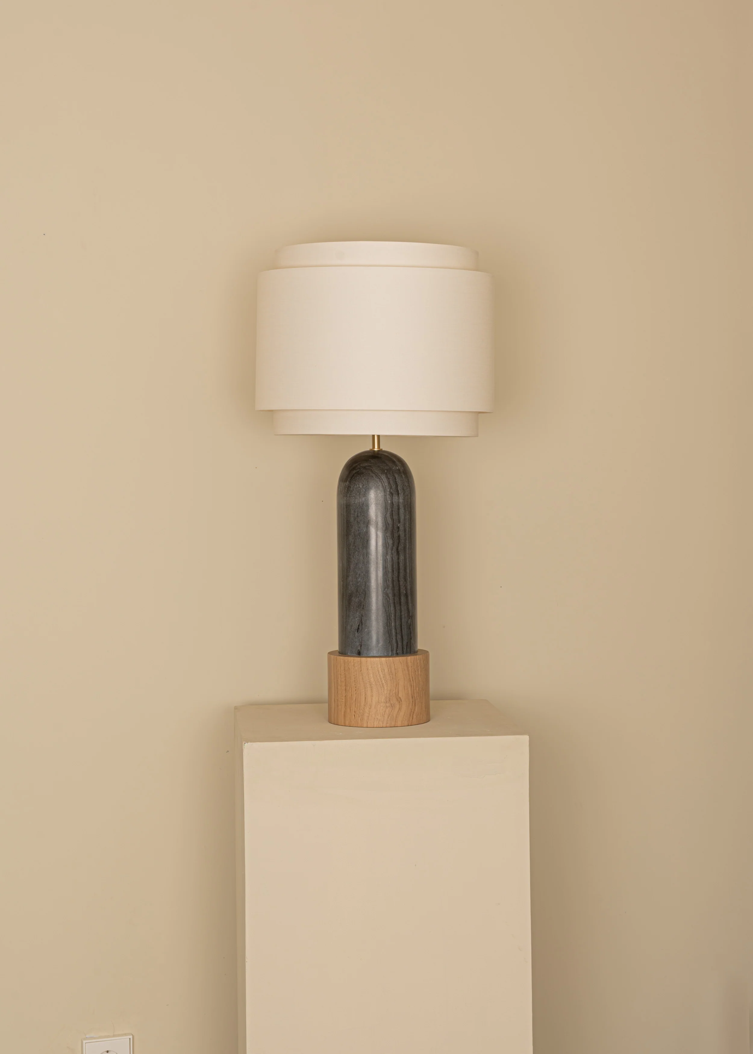 Lampa stołowa PURA KELO DOUBLE czarny marmur - Image 5
