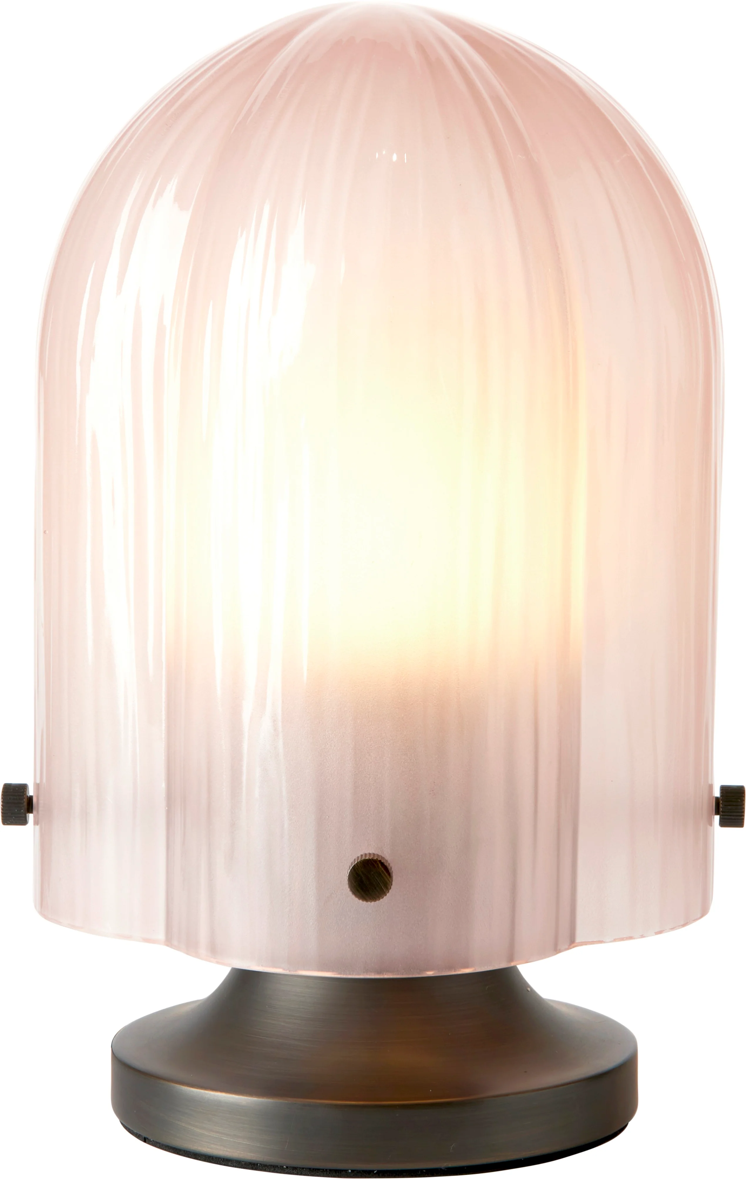 Lampa stołowa SEINE różowe szkło - Image 4