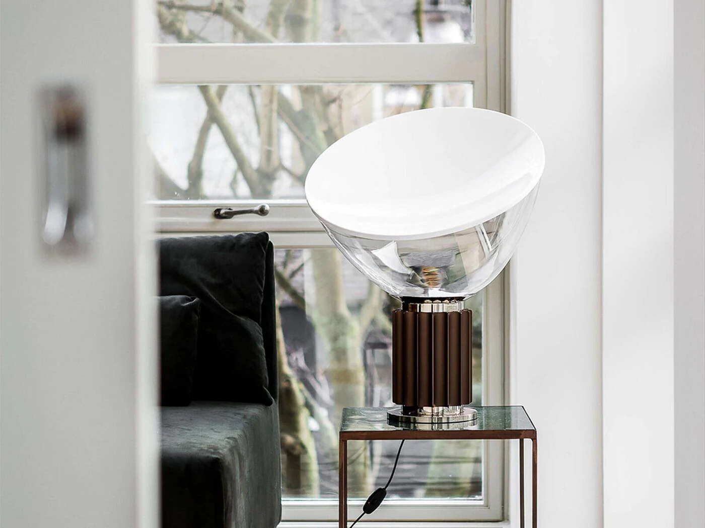 Lampa stołowa TACCIA PMMA brązowy - Image 3