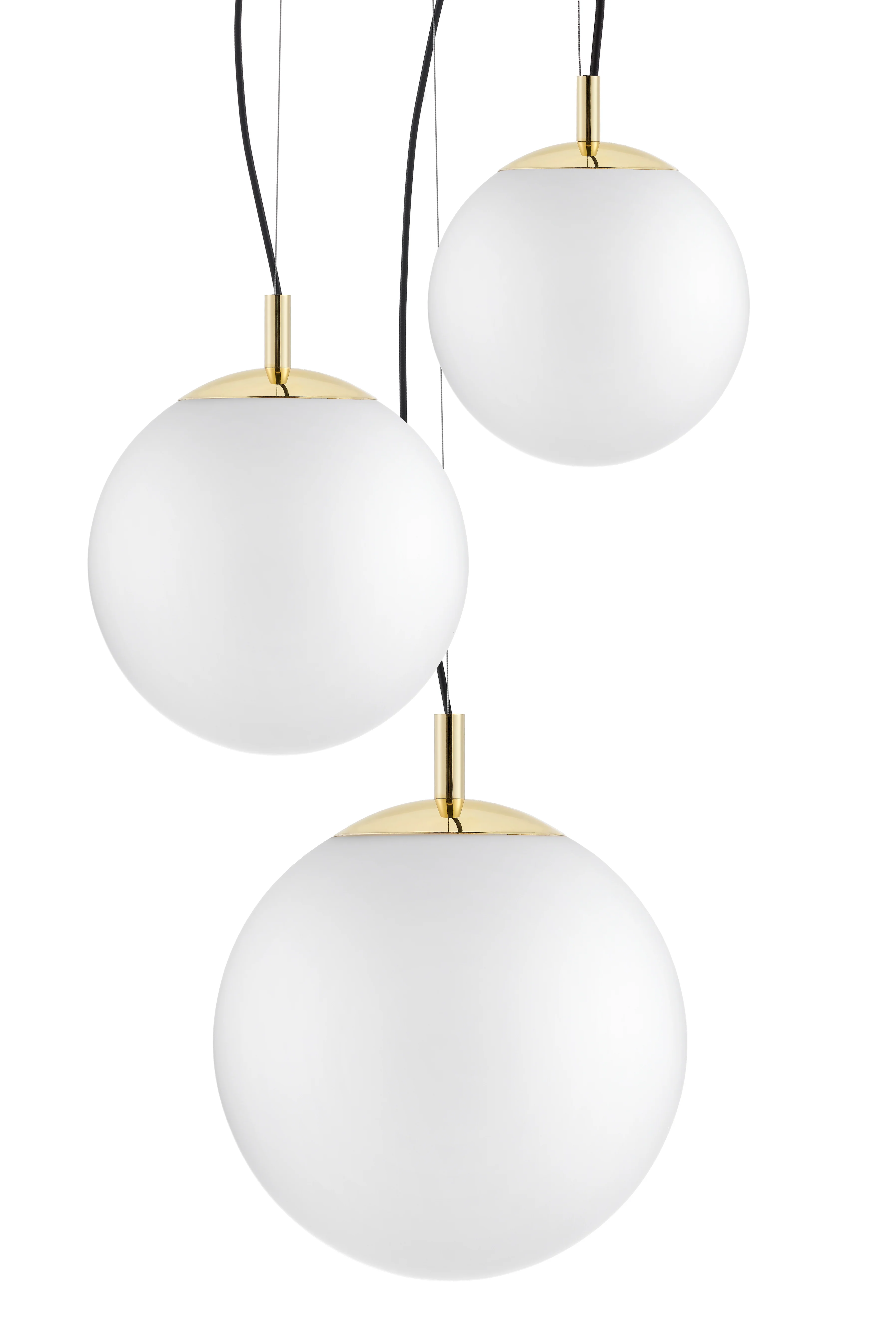 Lampa sufitowa ALUR 2 mleczne szkło ze złotym wykończeniem - Image 4