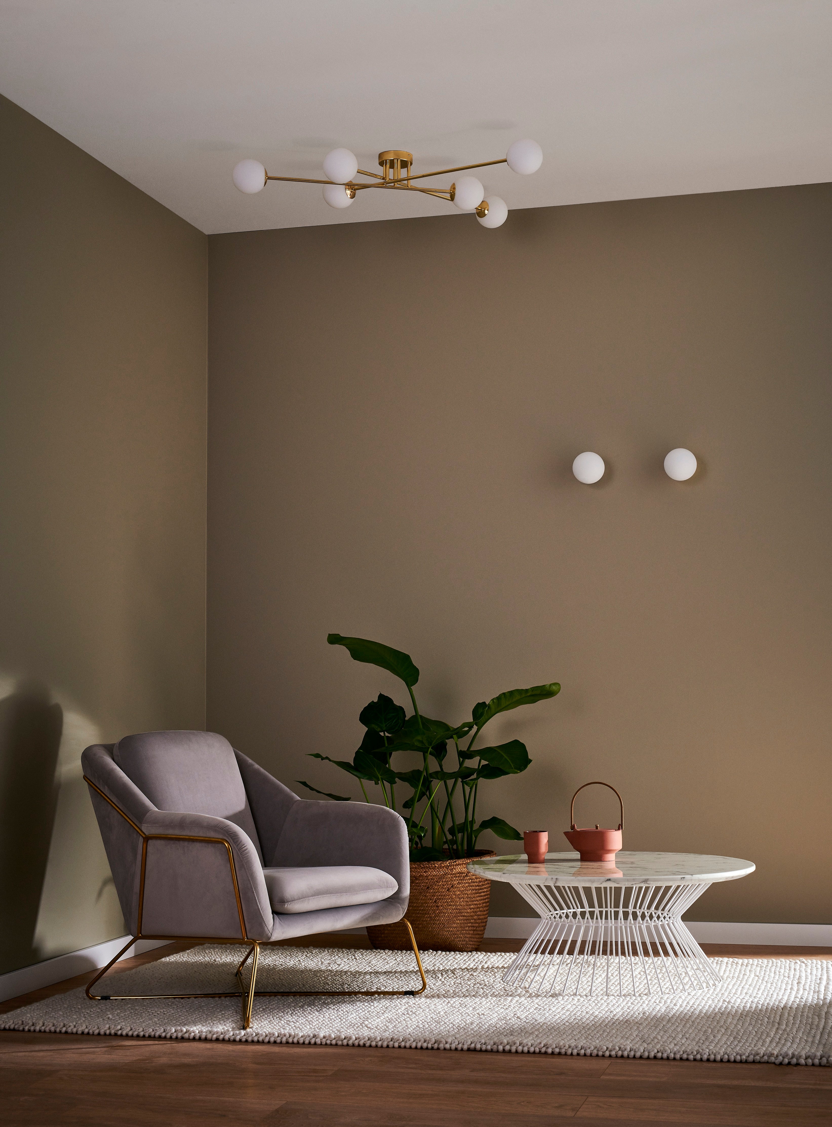 Lampa sufitowa ASTRA 6 czarny ze złotym - Image 2