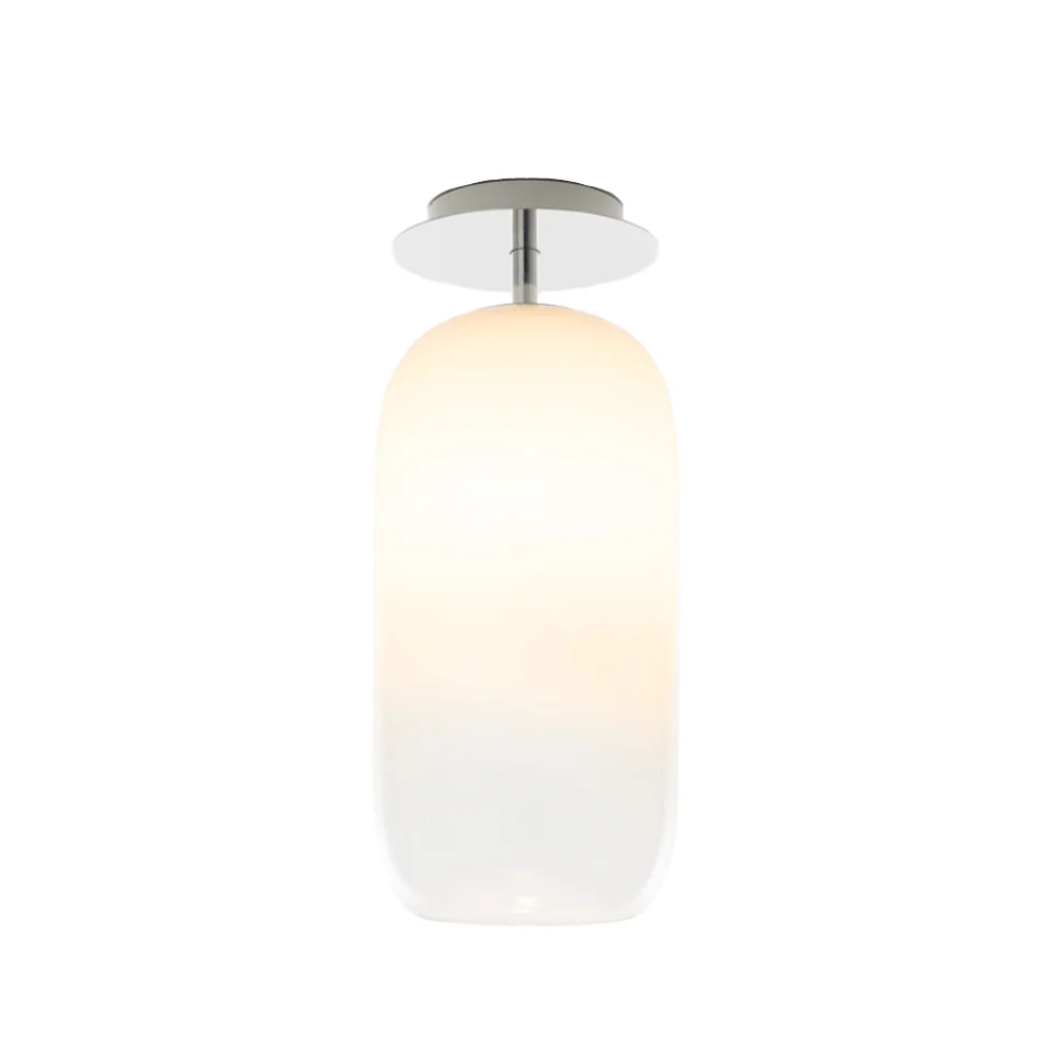 Lampa sufitowa GOPLE biały ze srebrnym wykończeniem