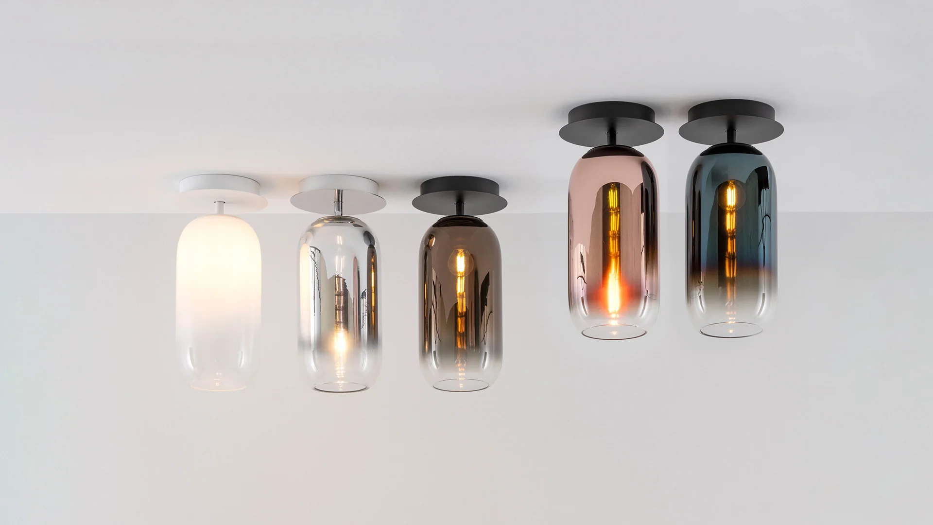 Lampa sufitowa GOPLE brązowy ze srebrnym wykończeniem - Image 2