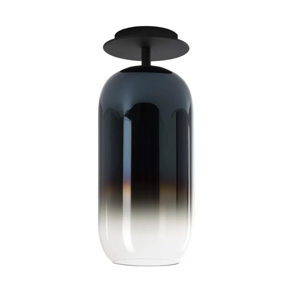 Lampa sufitowa GOPLE niebieski z czarnym wykończeniem