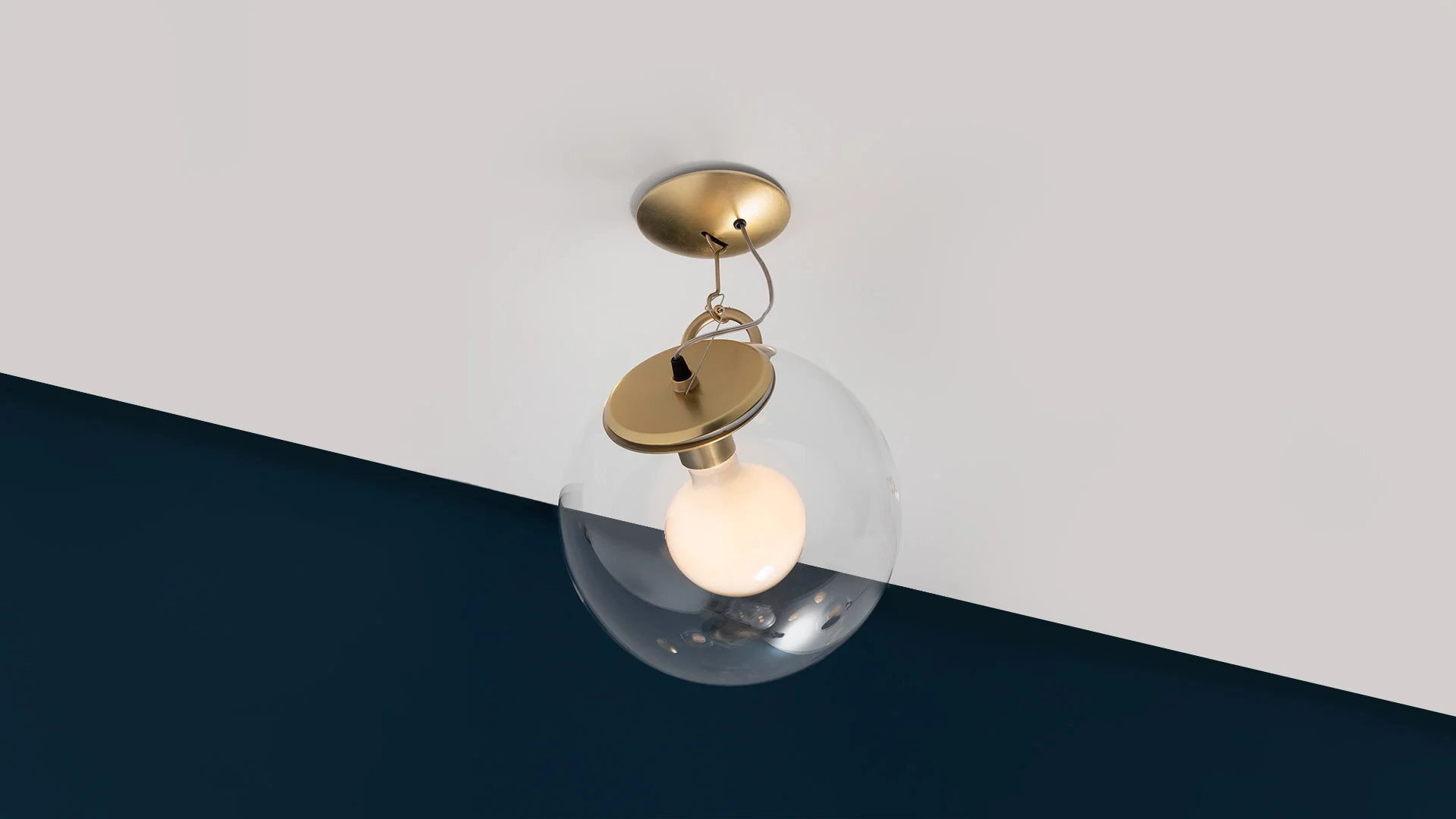 Lampa sufitowa MICONOS satynowy mosiądz - Image 2