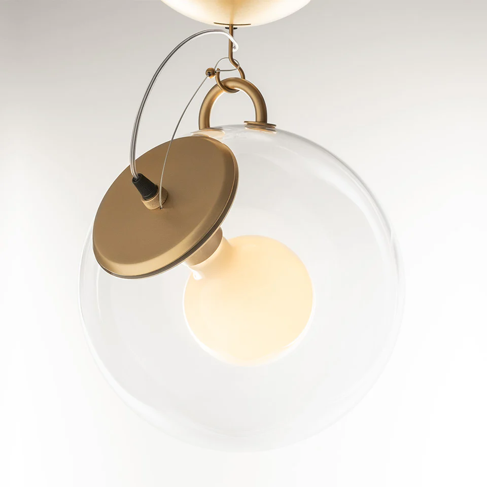 Lampa sufitowa MICONOS satynowy mosiądz - Image 3