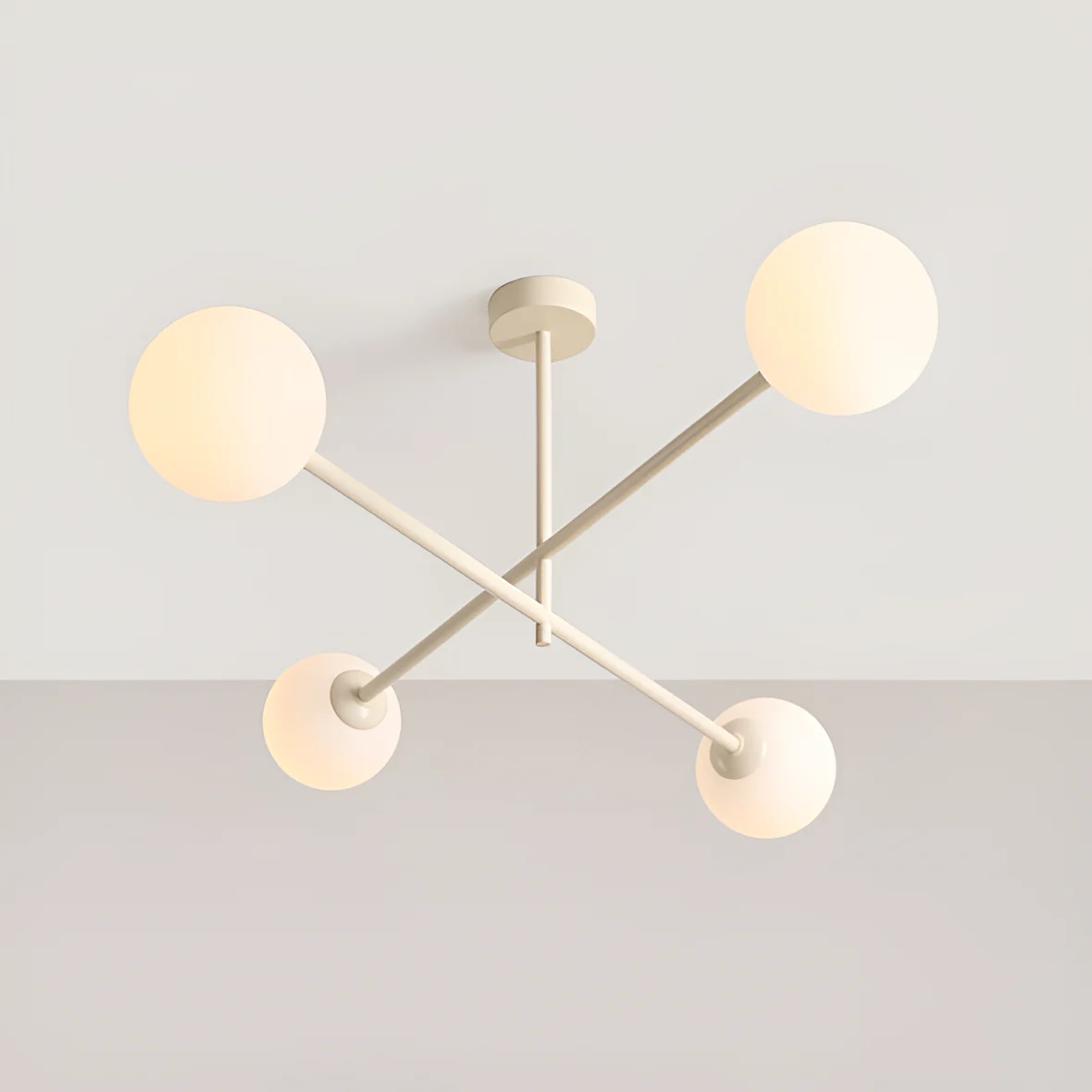 Lampa sufitowa czteropunktowa PINNE QUATRO kremowy - Image 3