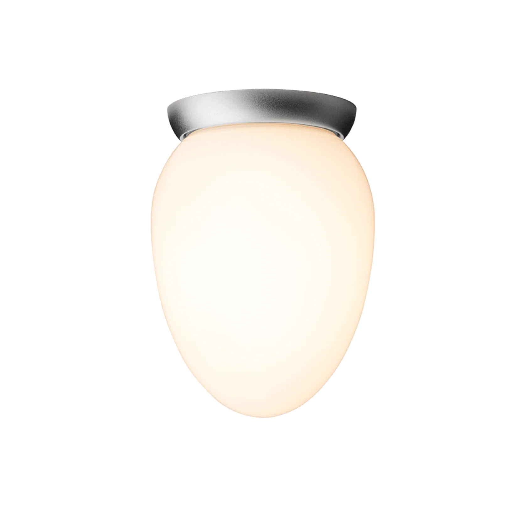 Lampa sufitowa RIZZATTO 171 srebrny metal z opalowym szkłem