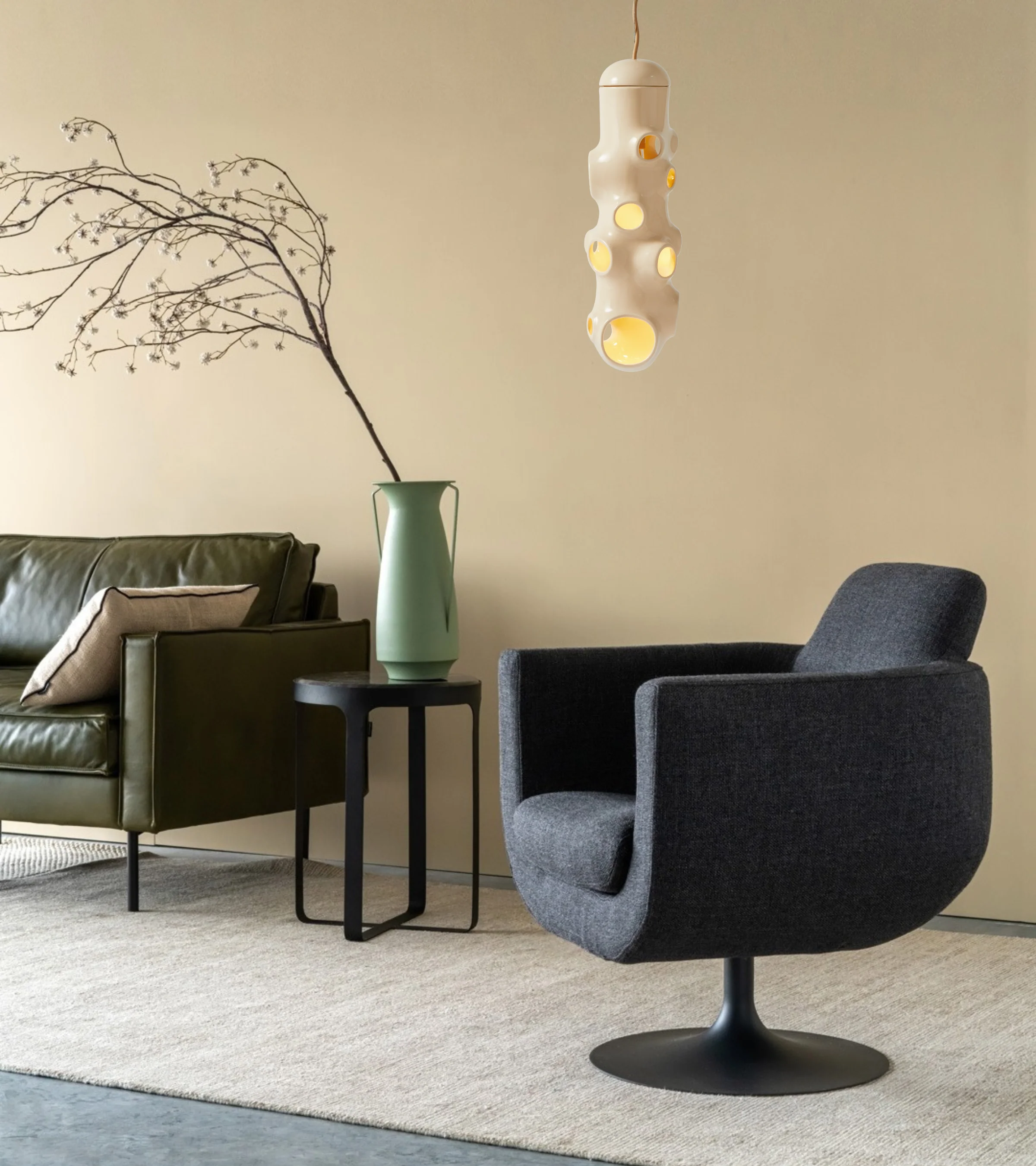 Lampa wisząca BULLE beżowy - Image 2
