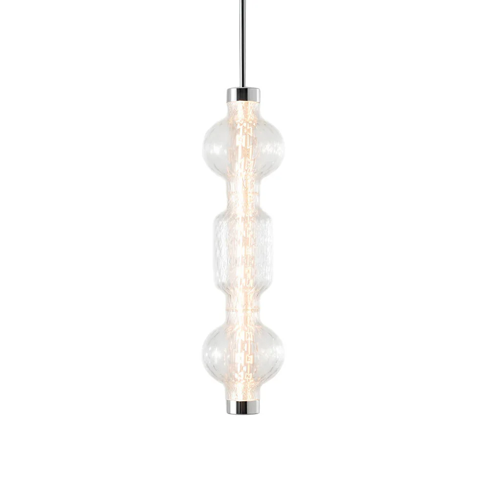 Lampa wisząca ALAMBICCO VERTICAL dmuchane szkło