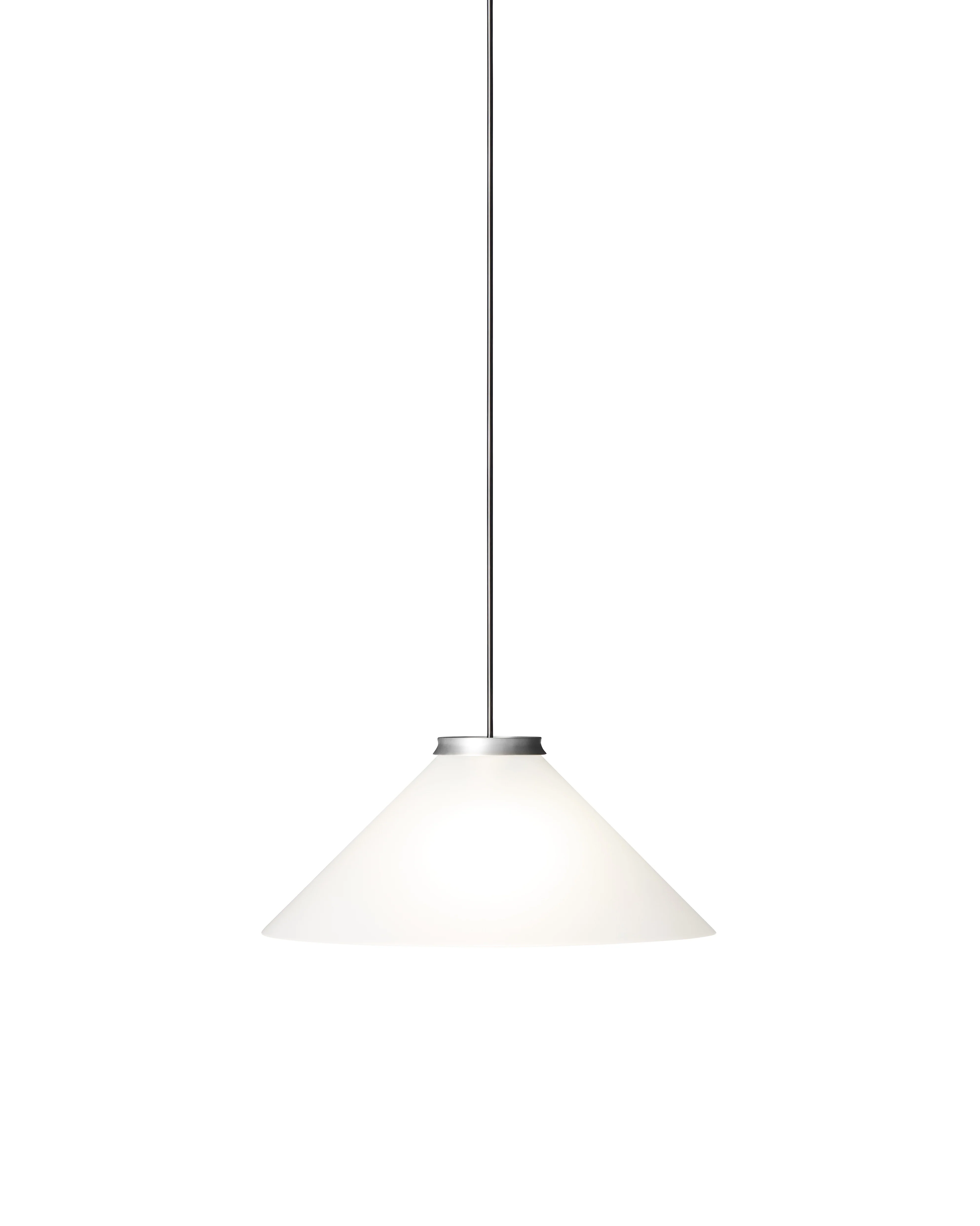Lampa wisząca ALINE srebrny z białym kloszem - Image 5