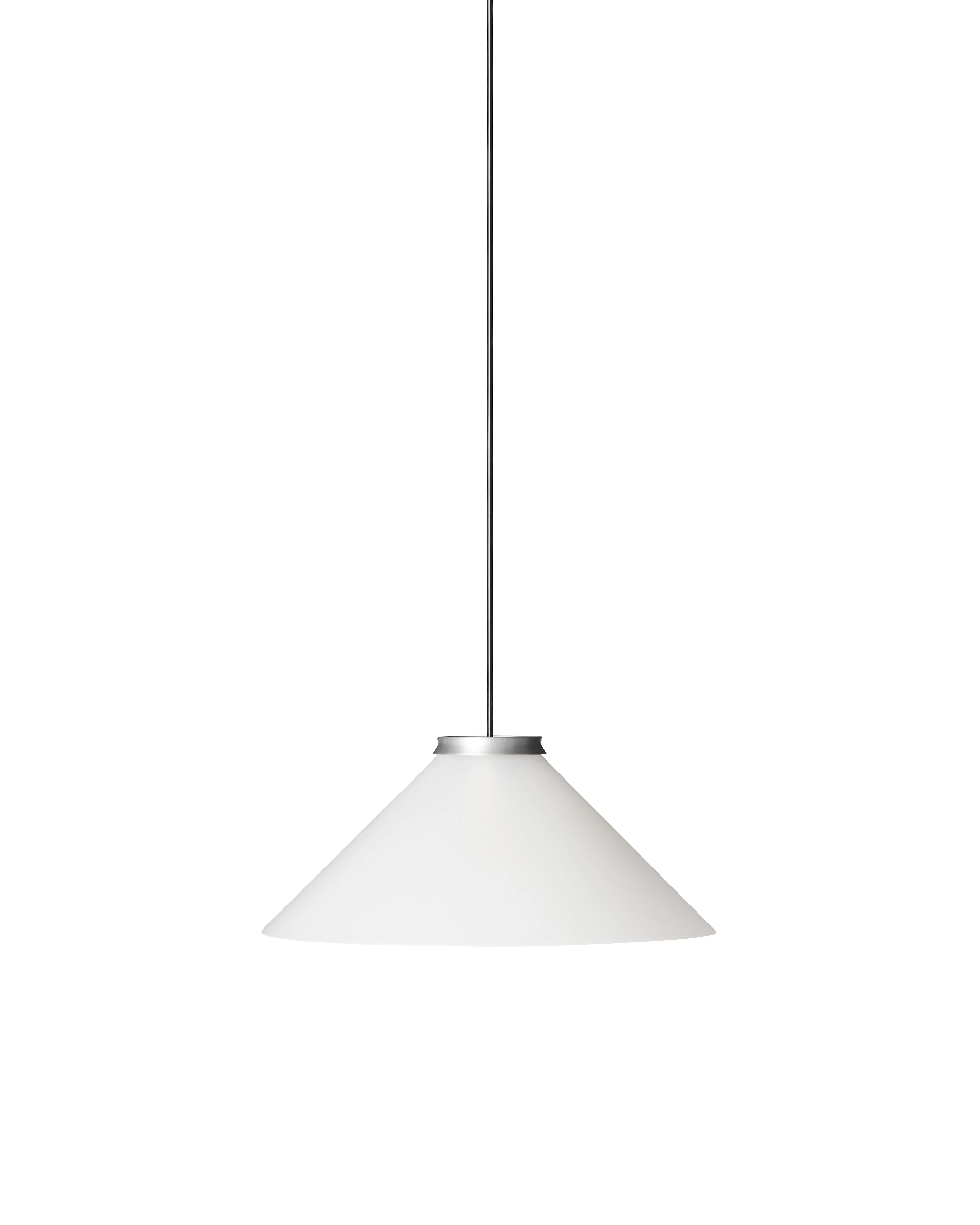 Lampa wisząca ALINE srebrny z białym kloszem - Image 8