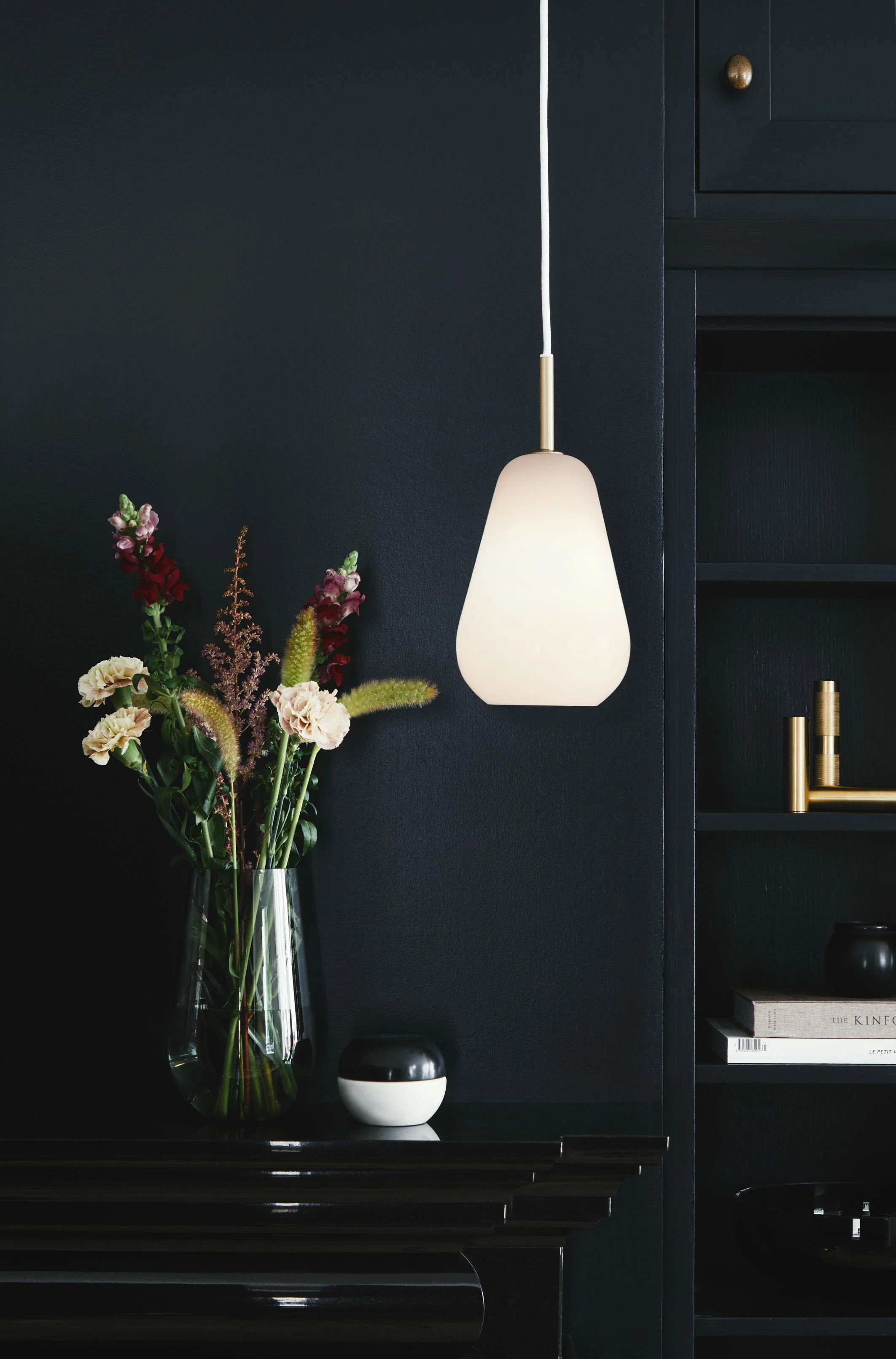 Lampa wisząca ANOLI złoty z opalowym szkłem - Image 2