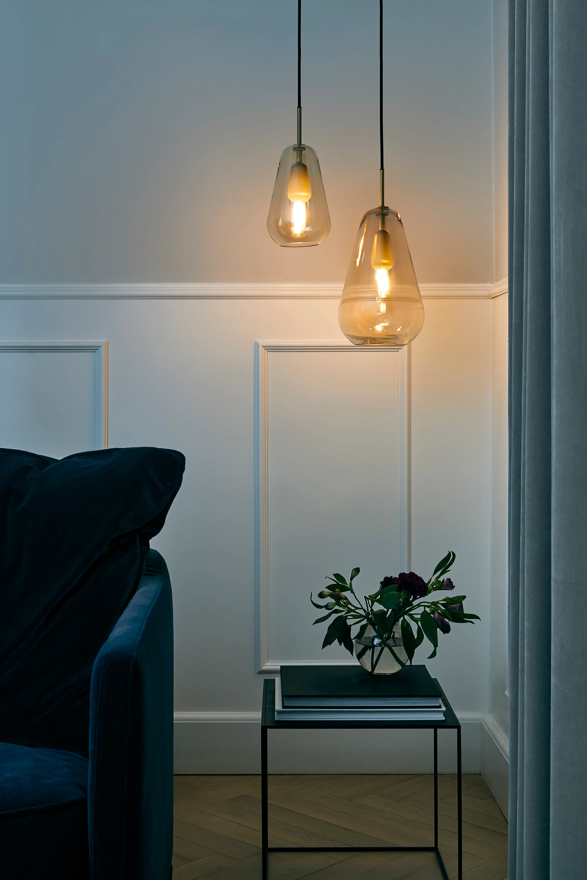 Lampa wisząca ANOLI złoty ze złotym szkłem - Image 2