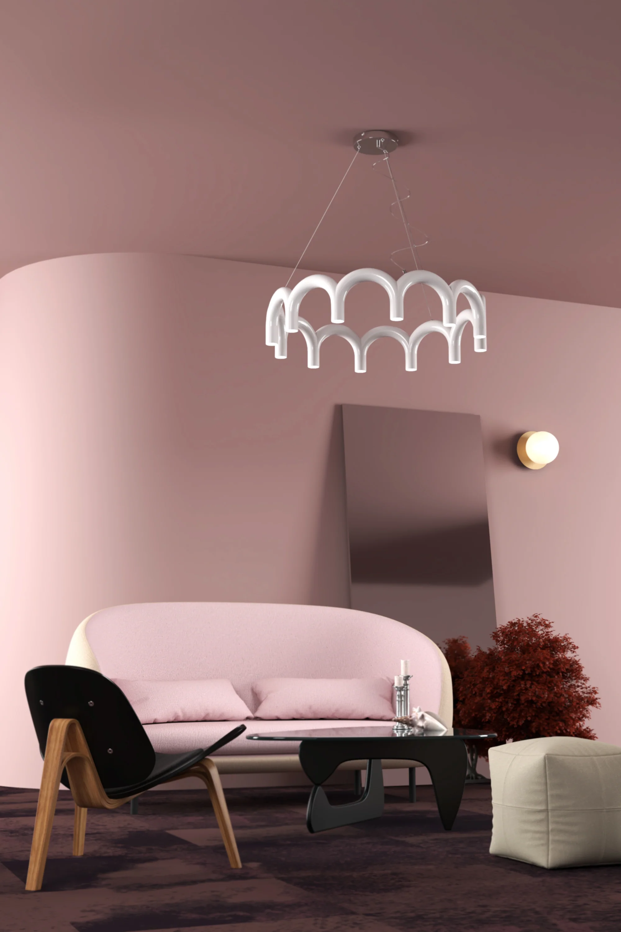 Lampa wisząca ARCH CIRCLE czarny - Image 2