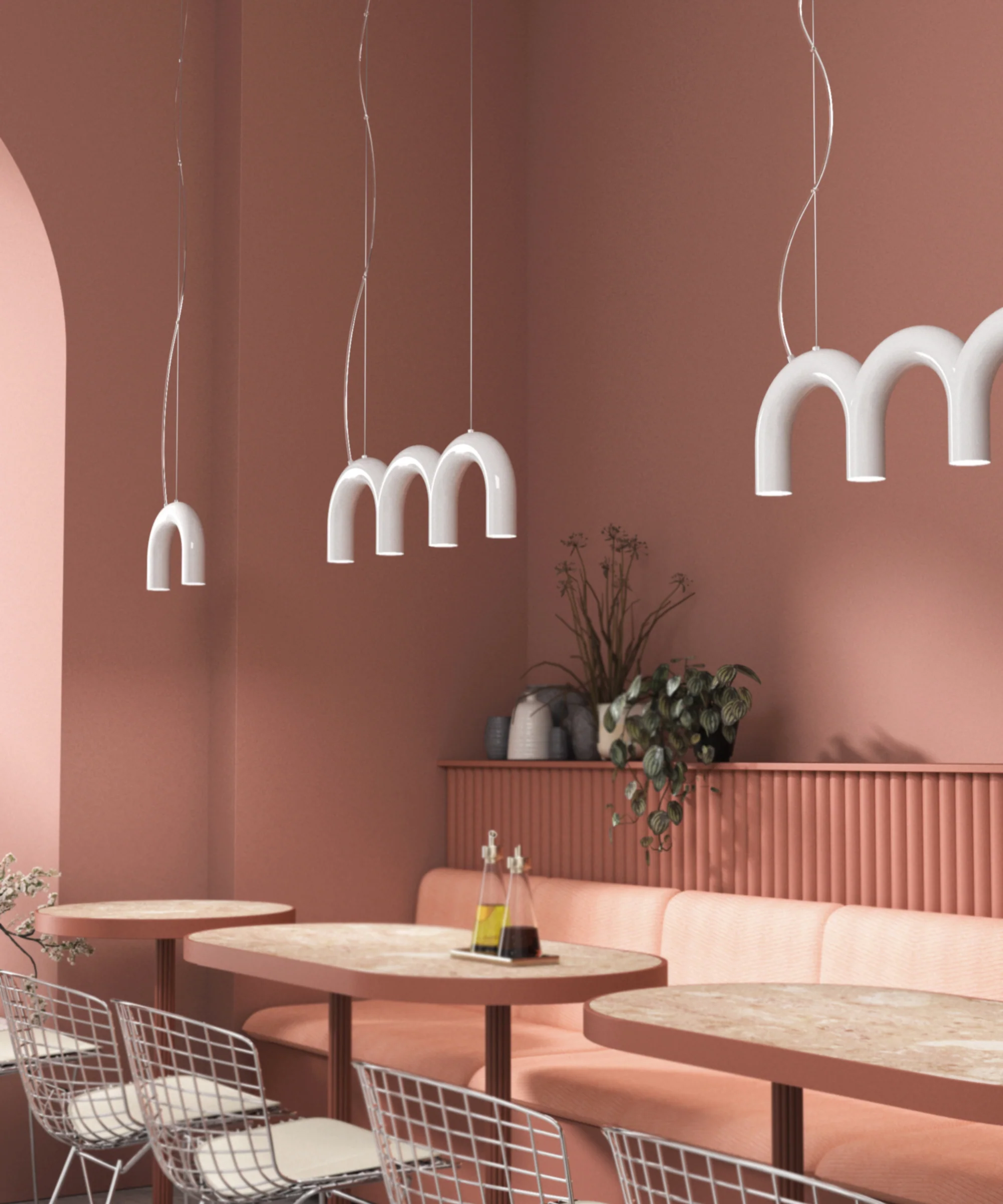 Lampa wisząca ARCH TRIPLETTE biały - Image 2