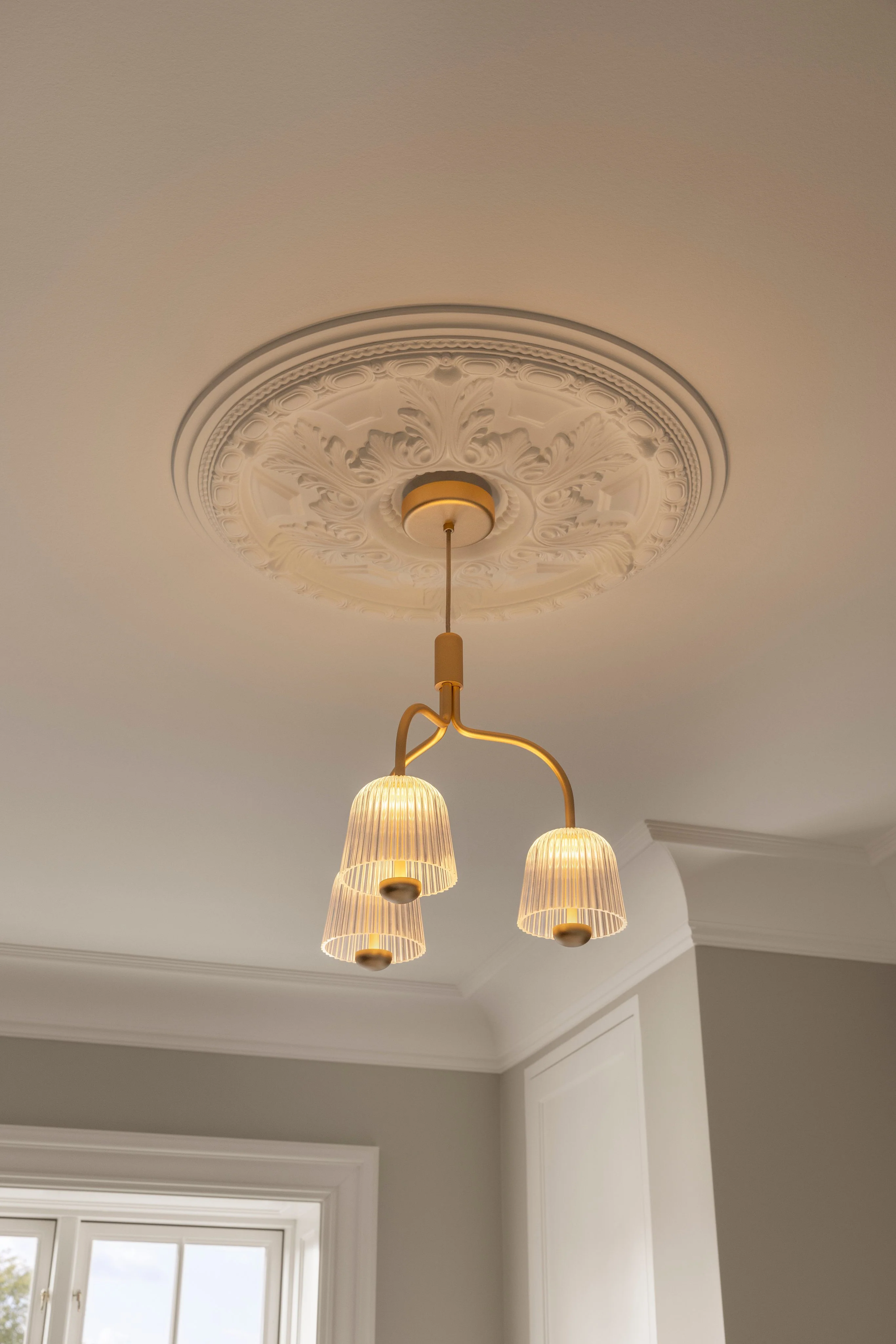 Lampa wisząca ASTEEA 3 złoty z transparentnym - Image 2