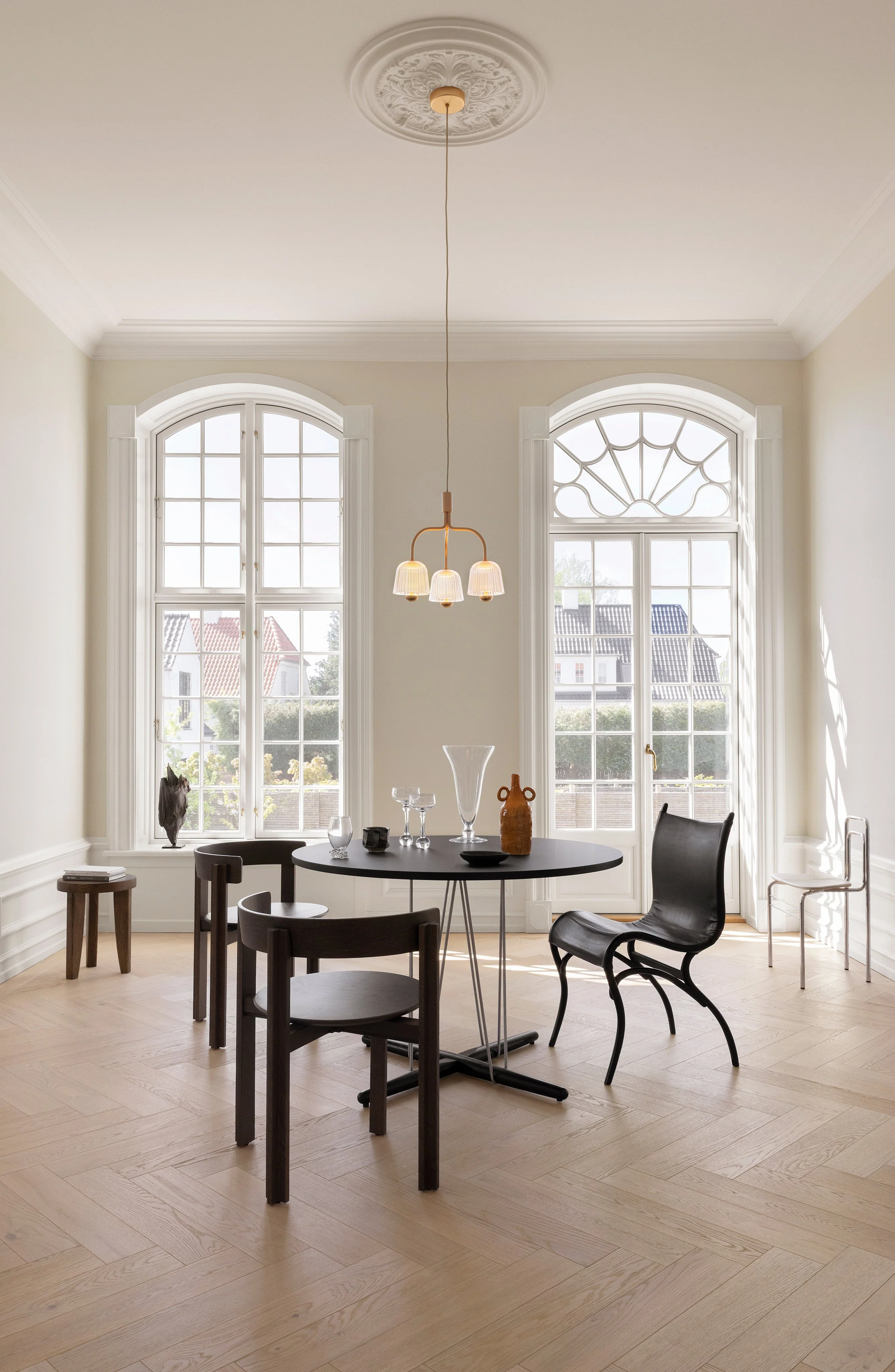 Lampa wisząca ASTEEA 3 złoty z transparentnym - Image 3