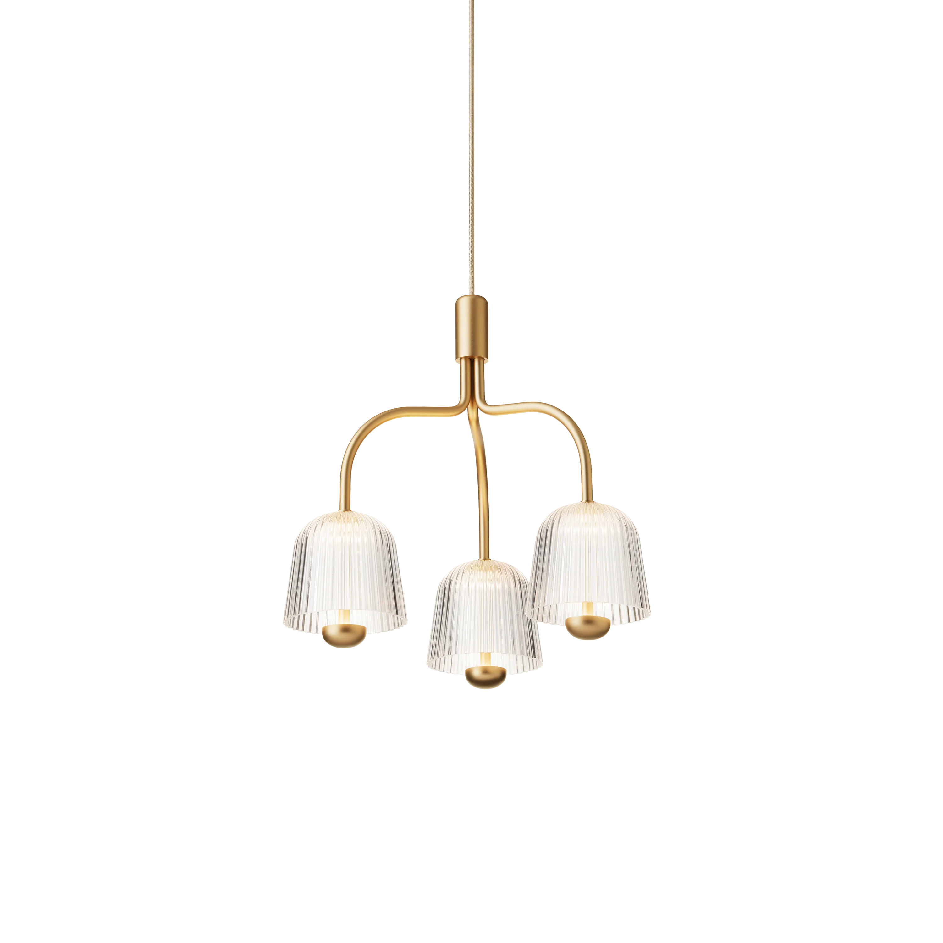Lampa wisząca ASTEEA 3 złoty z transparentnym - Image 4