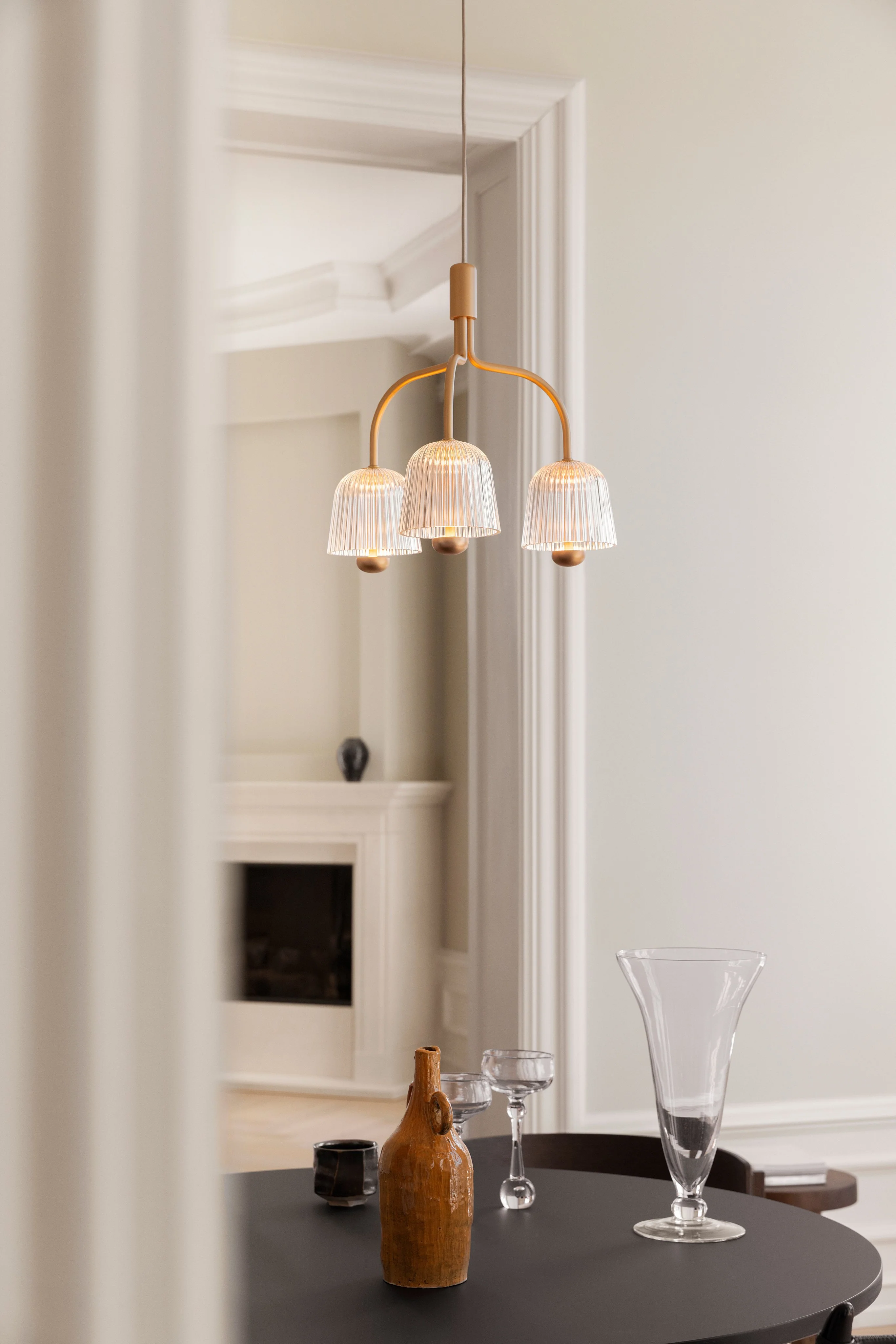 Lampa wisząca ASTEEA 3 złoty z transparentnym - Image 6